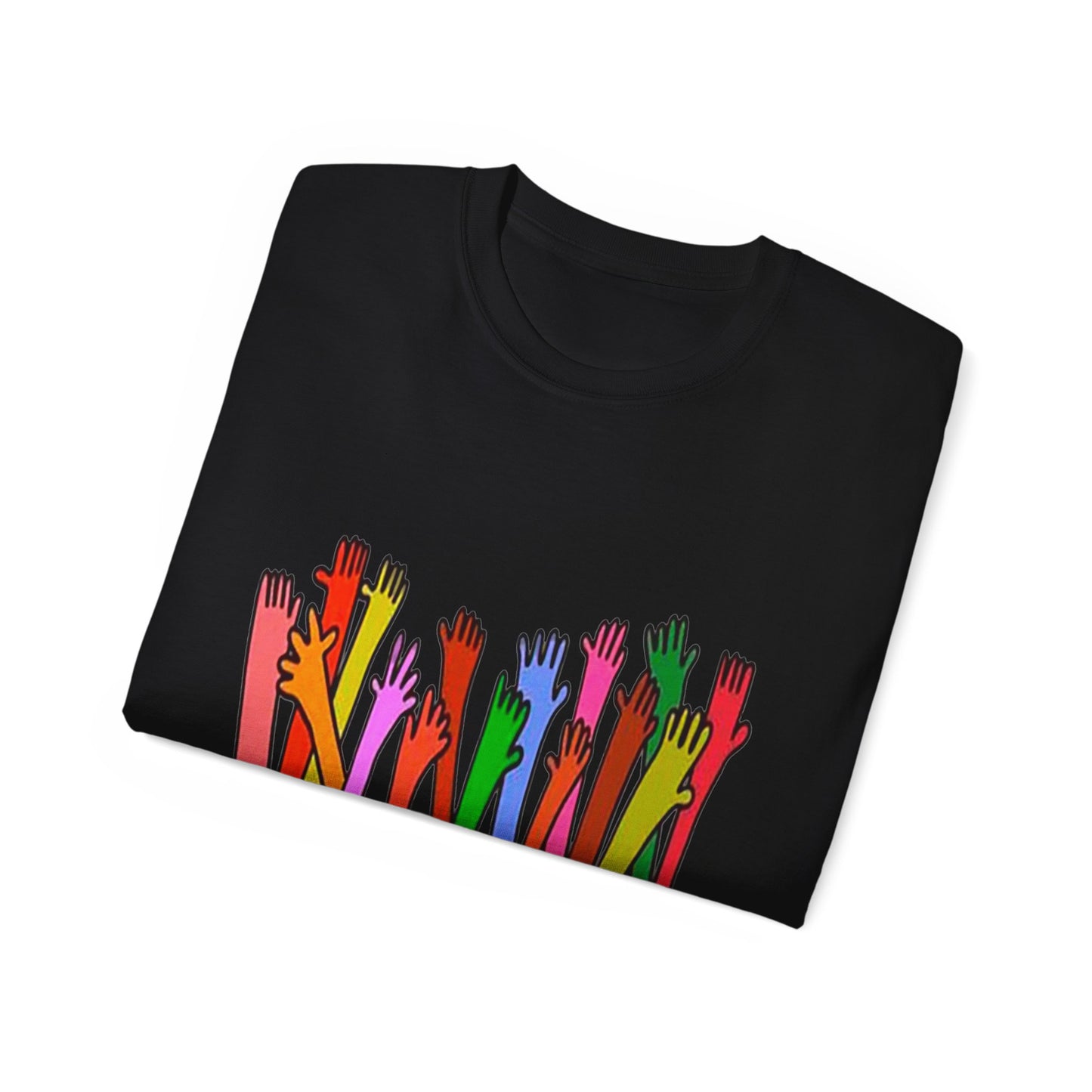 Inclusive Vibes Tee, Everyone is Welcome Here T-Shirt, Unity Tee, Proud Ally Shirt, Colorful Art Tee, Comfortable Cotton T-Shirt