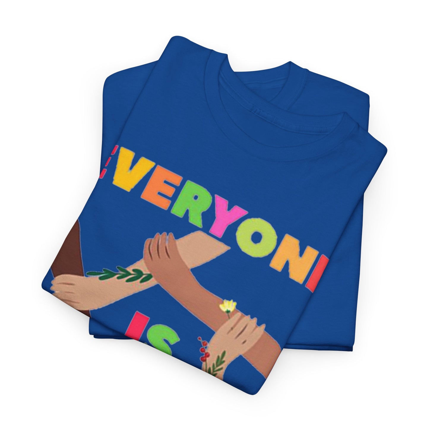 Inclusive Message Unisex Heavy Cotton Tee, Equality Shirt, Diversity Tee, Gift for Friends, Community Wear, Pride Apparel