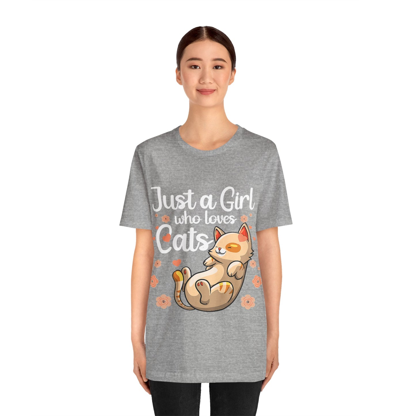 Adorable Cat Graphic Tee, Cute Cat Shirt, Gift for Cat Lovers, Pet Lovers Apparel, Casual Unisex Tee, Fun Animal T-shirt