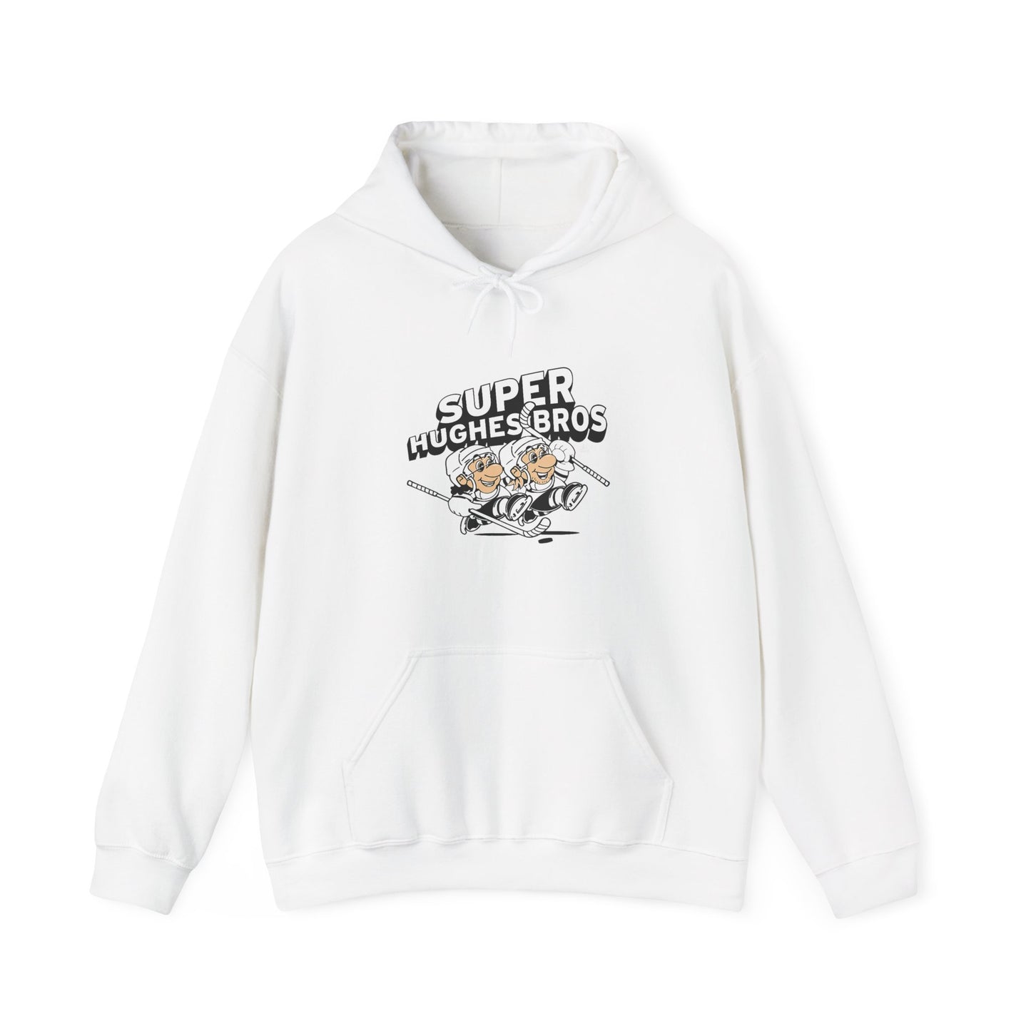 Super Hughes Bros Hoodie, Cozy Unisex Sweatshirt for Gamers, Fun Gift for Birthdays and Holidays, Relaxed Casual Wear