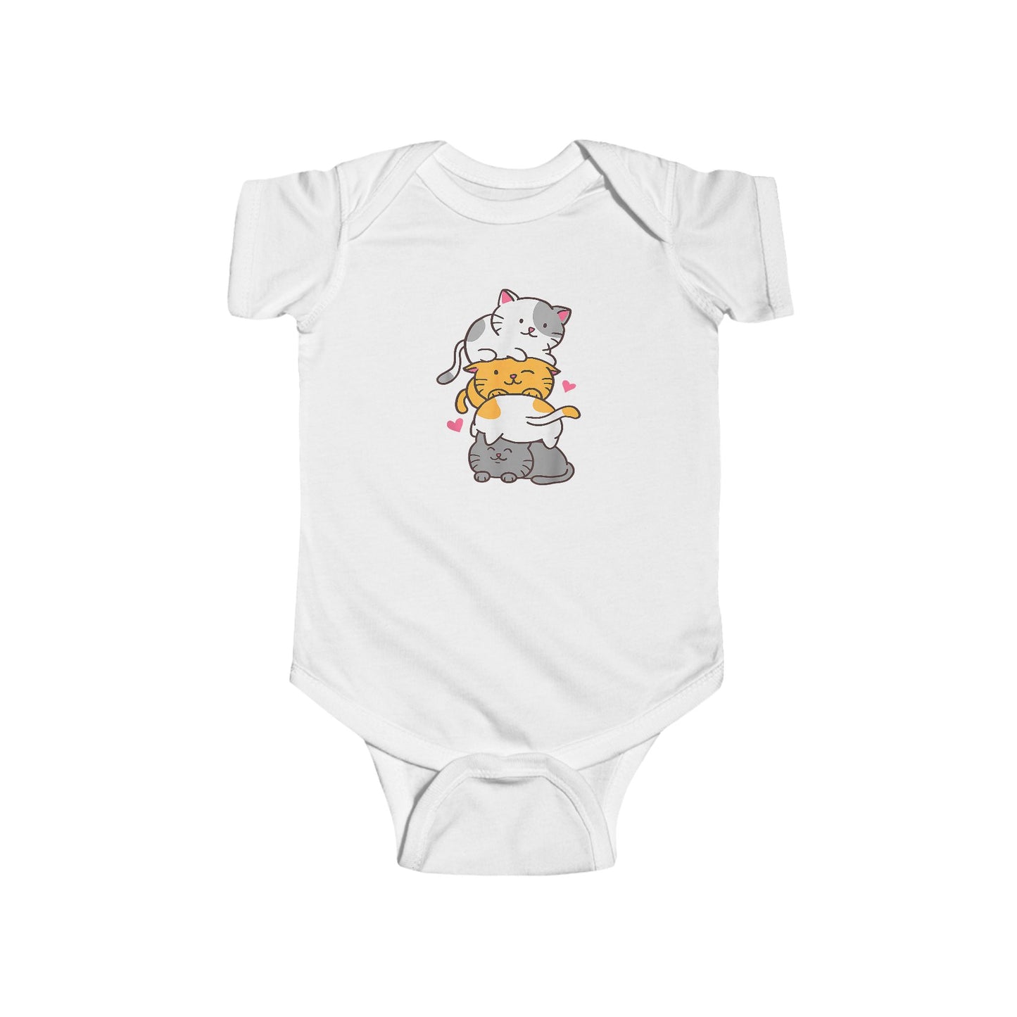Whimsical Cat-Themed Infant Bodysuit – Cute Baby Outfit, Perfect for Newborns, Baby Showers, Gifts, and Everyday Wear