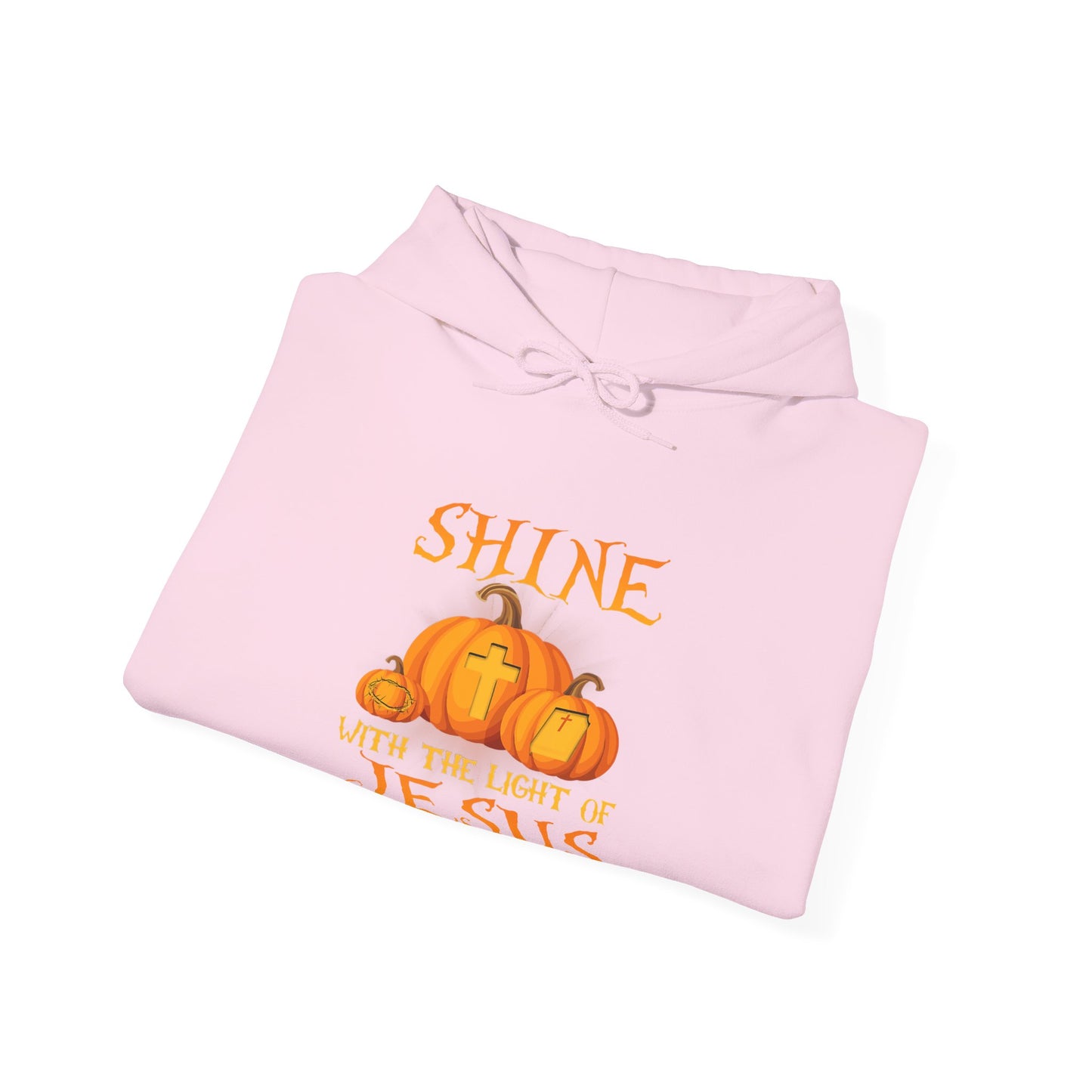 Shine in Jesus Pumpkin Sweatshirt | Fall Apparel, Christian Gift, Unisex Hoodie, Autumn Fashion, Thanksgiving Sweatshirt