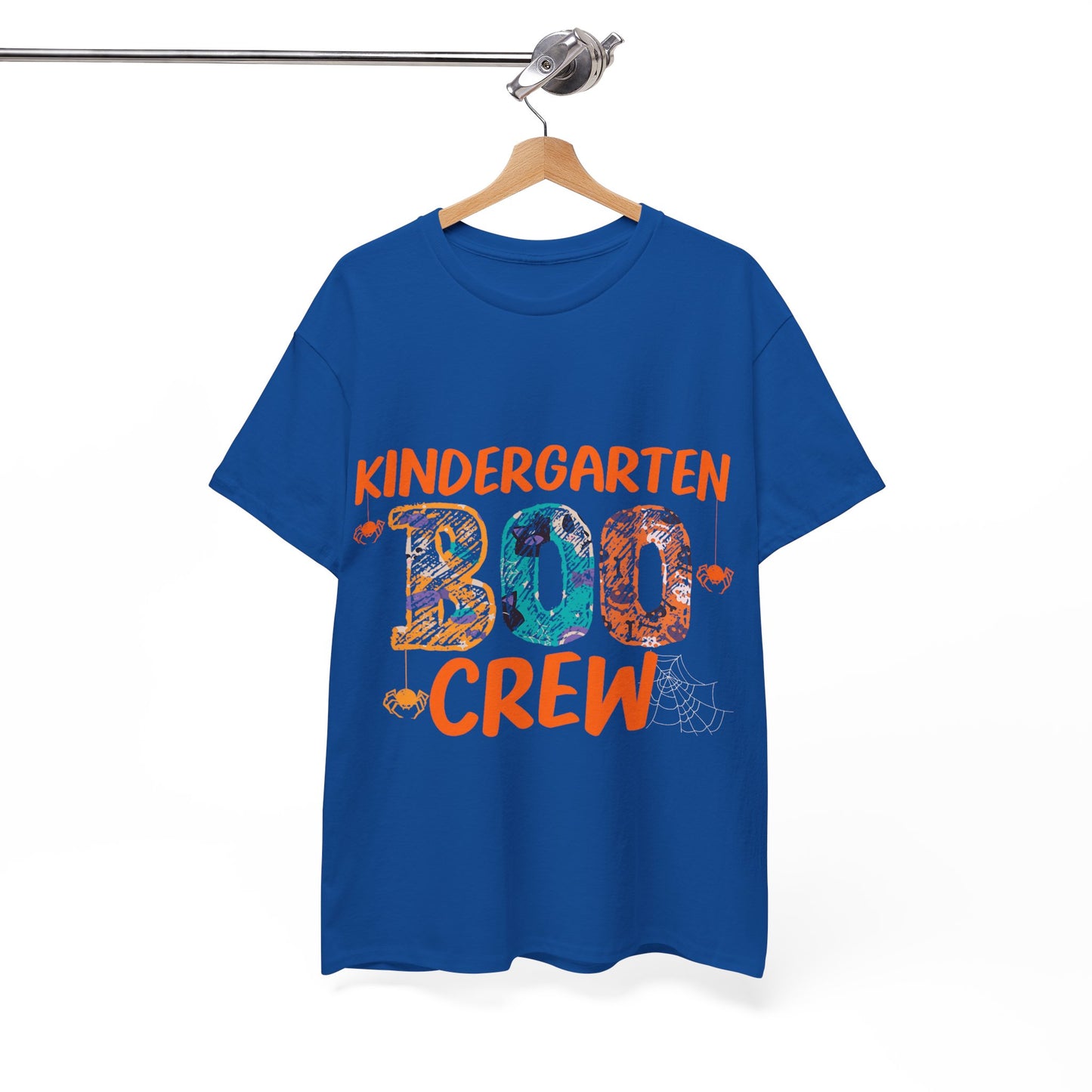 Kindergarten Boo Crew Tee, Unisex Cotton T-Shirt for Teachers, Class Parties, Halloween Costume, Fun School Spirit Wear, Gift for Kids