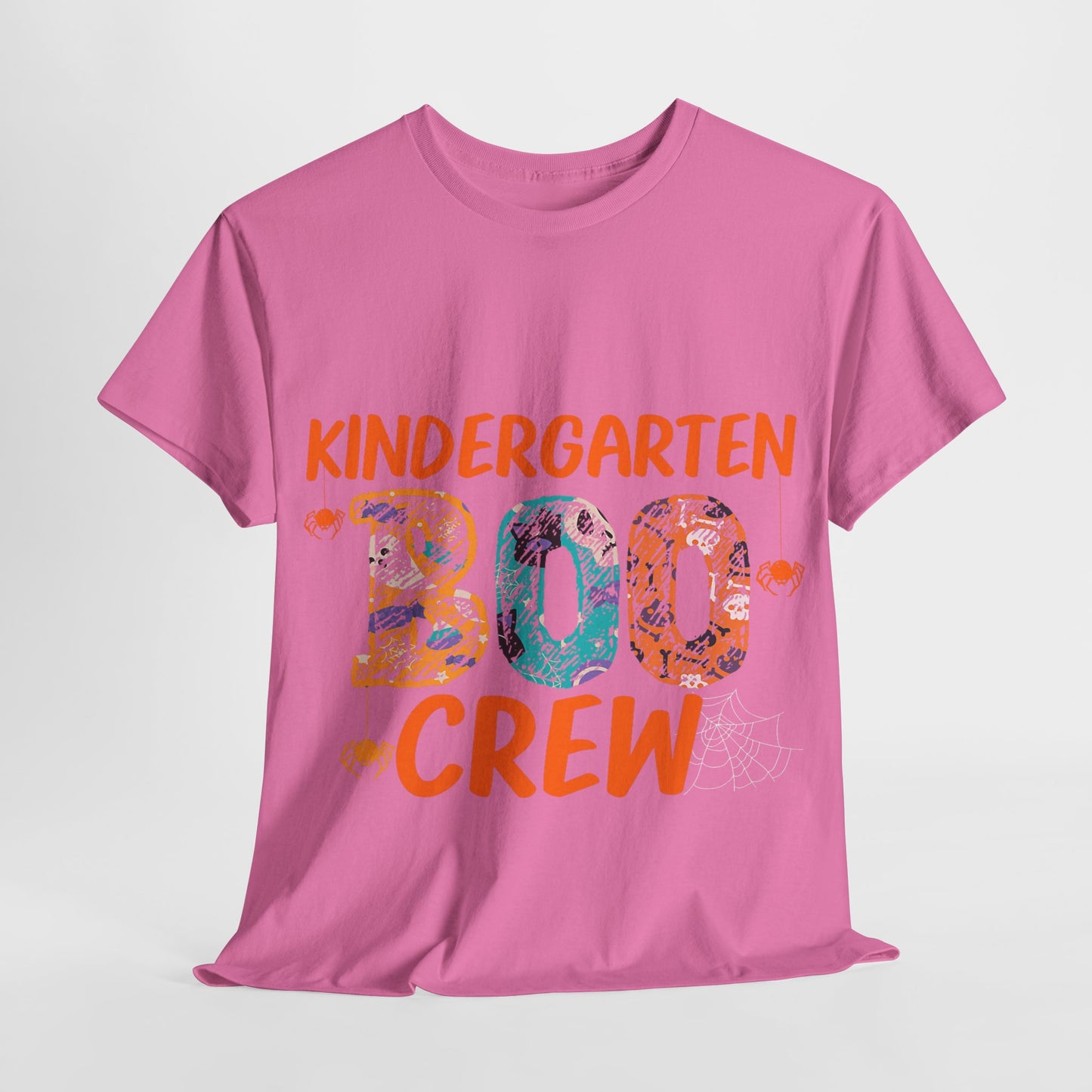 Kindergarten Boo Crew Tee, Unisex Cotton T-Shirt for Teachers, Class Parties, Halloween Costume, Fun School Spirit Wear, Gift for Kids