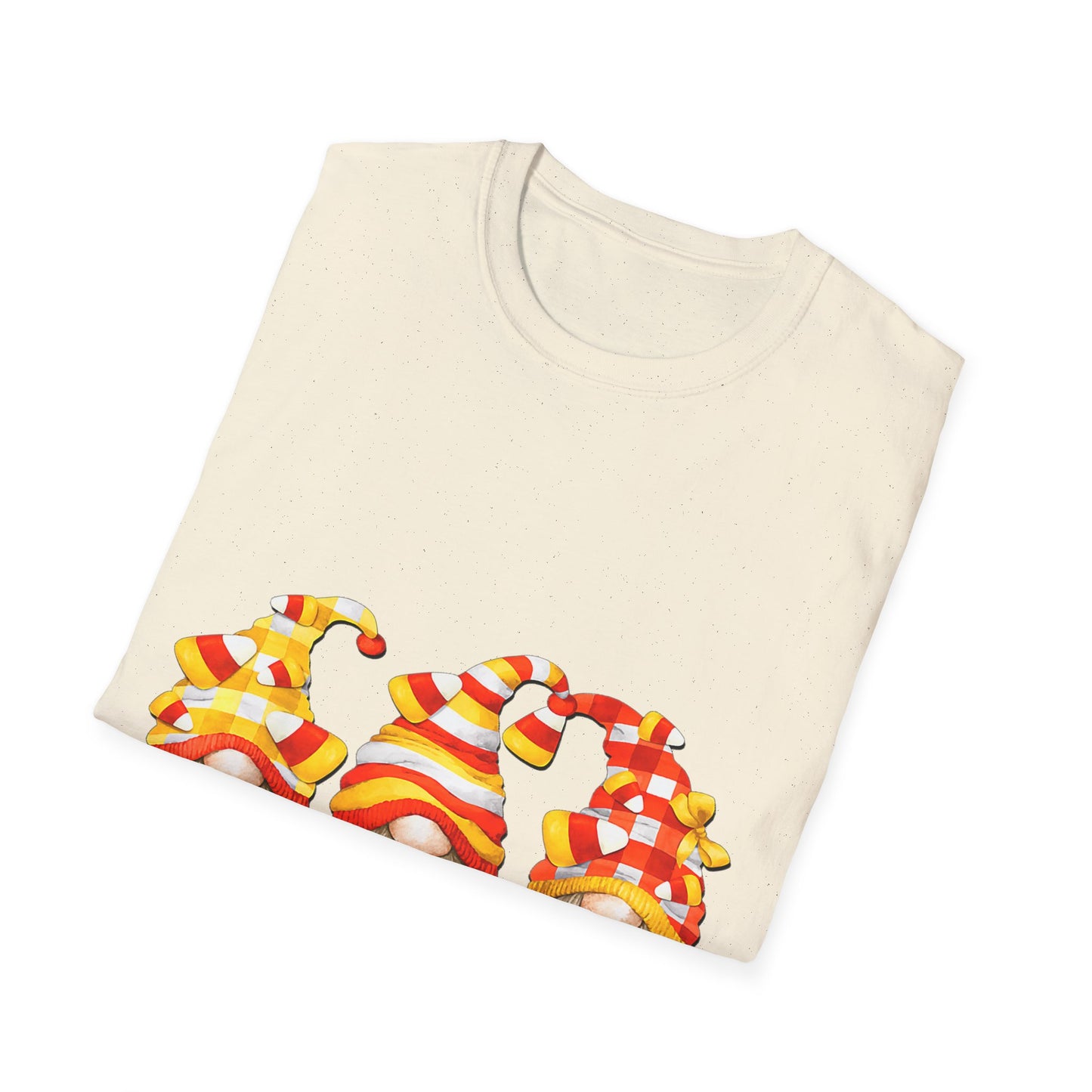 Candy Corn Crew Unisex T-Shirt - Fall Fashion, Halloween Apparel, Thanksgiving Gatherings, Cozy Comfort, Seasonal Style
