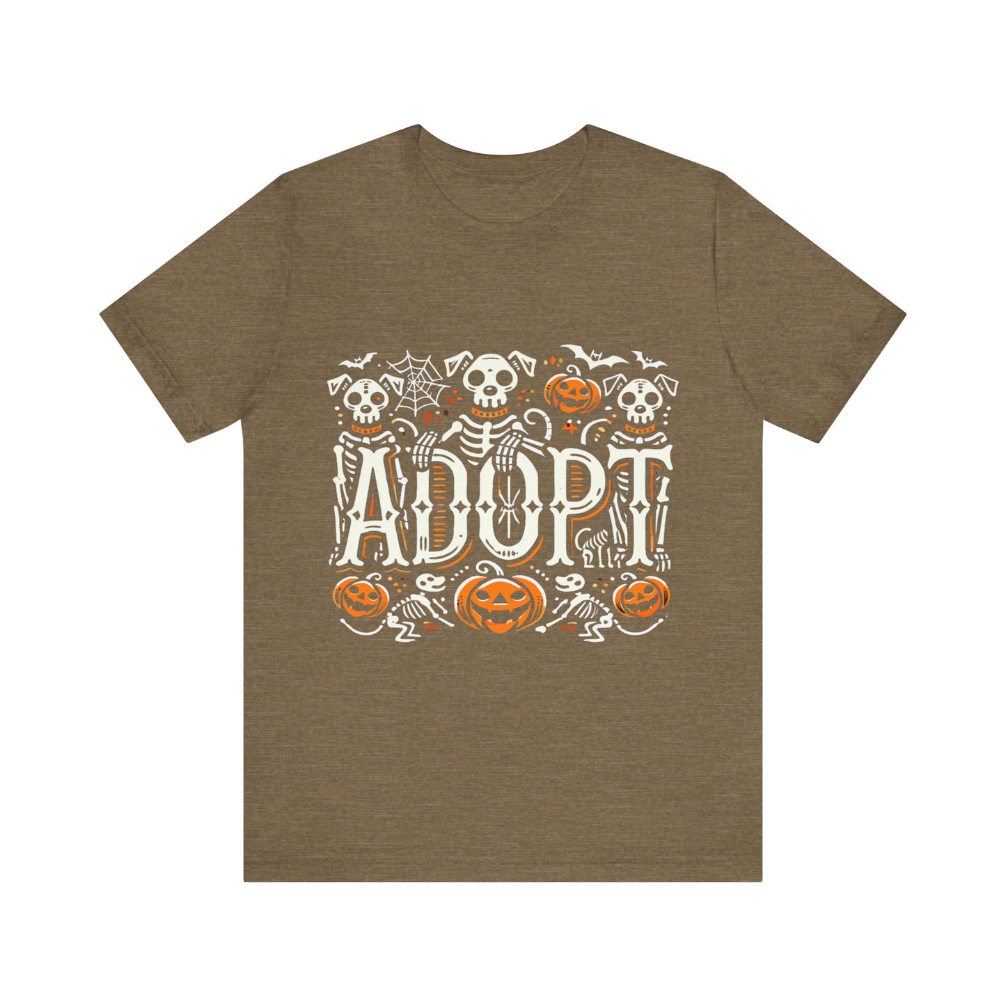 Pumpkin-Themed Adoption Awareness Tee, Perfect for Halloween, Dog Lovers, Pet Advocates, Animal Rescue Fundraisers, Fall Celebrations
