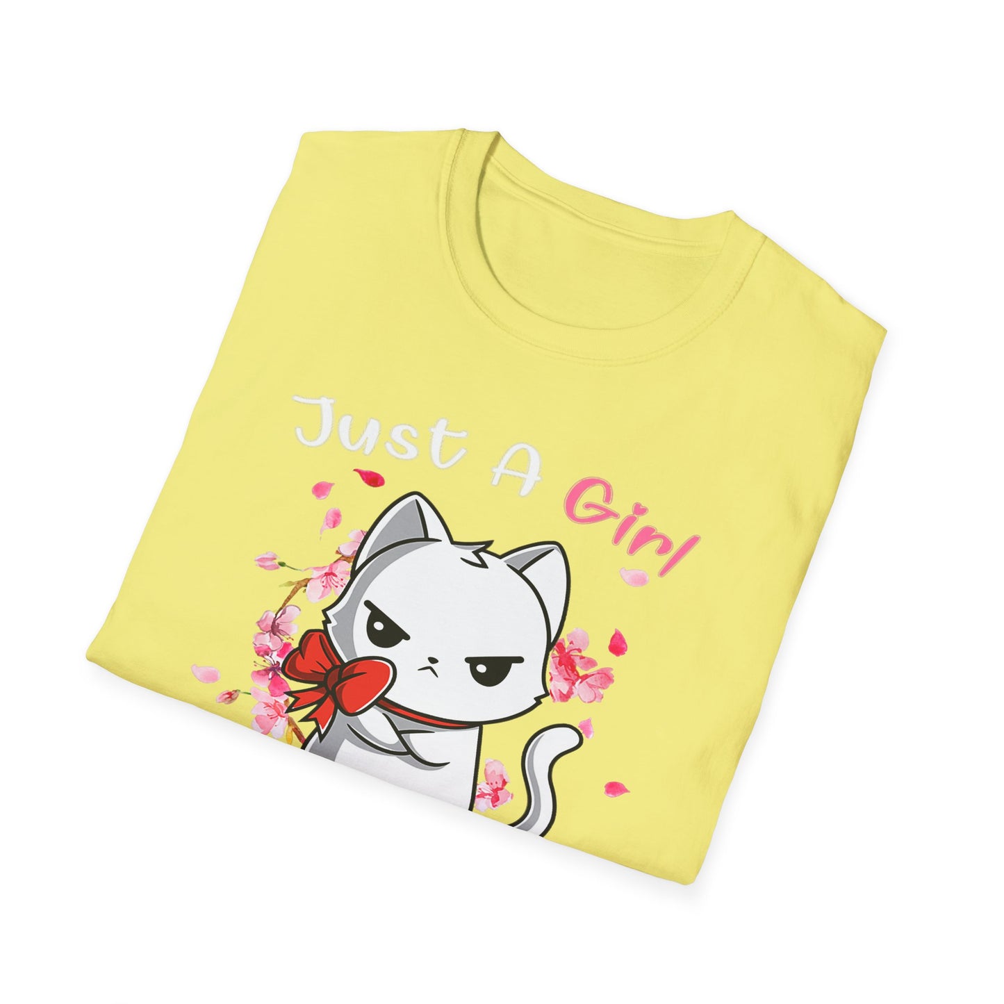 Cute Kittens Graphic Tee, Unisex Softstyle T-Shirt for Cat Lovers, Gift for Birthdays, Valentine's Day, Casual Wear, Animal Lovers