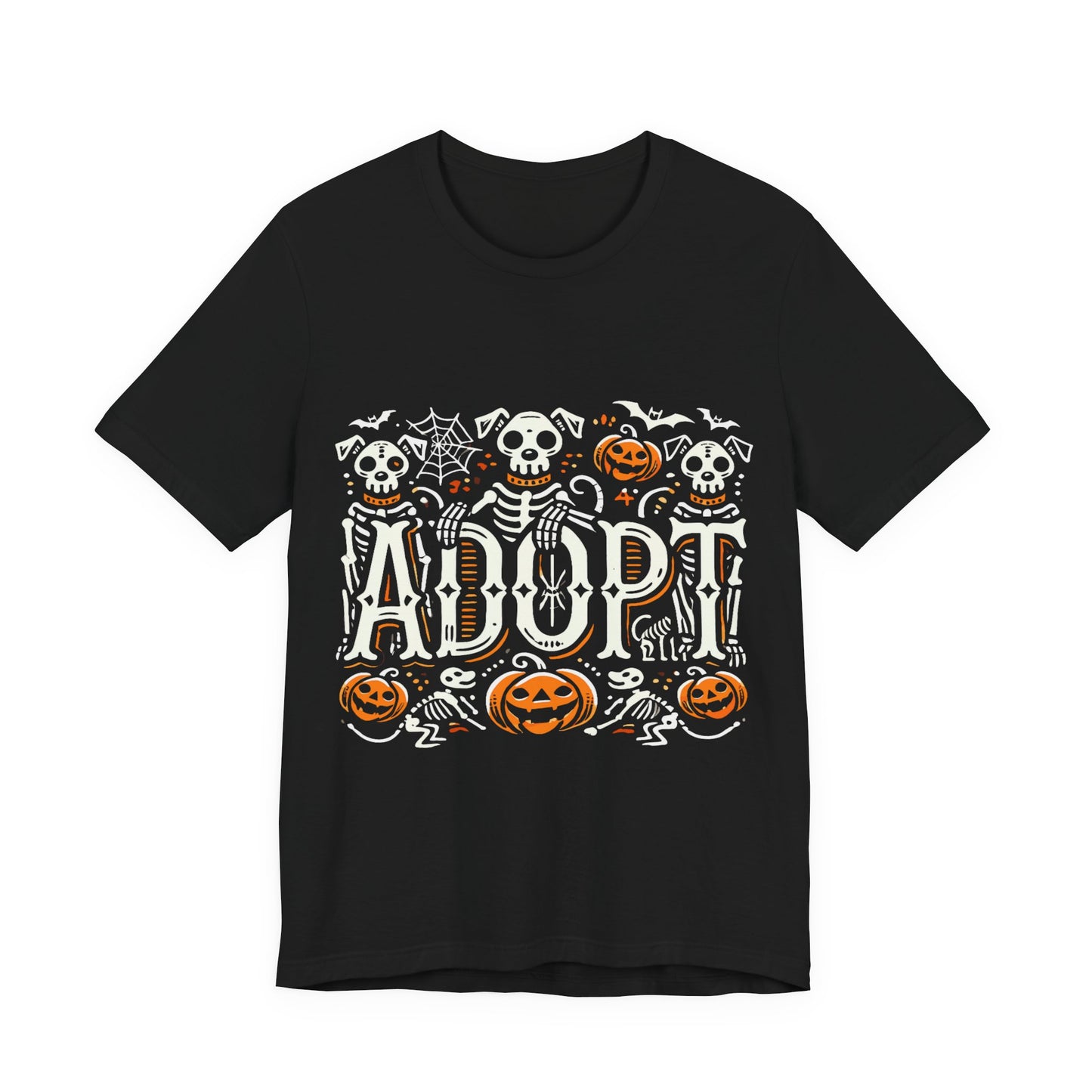 Pumpkin-Themed Adoption Awareness Tee, Perfect for Halloween, Dog Lovers, Pet Advocates, Animal Rescue Fundraisers, Fall Celebrations