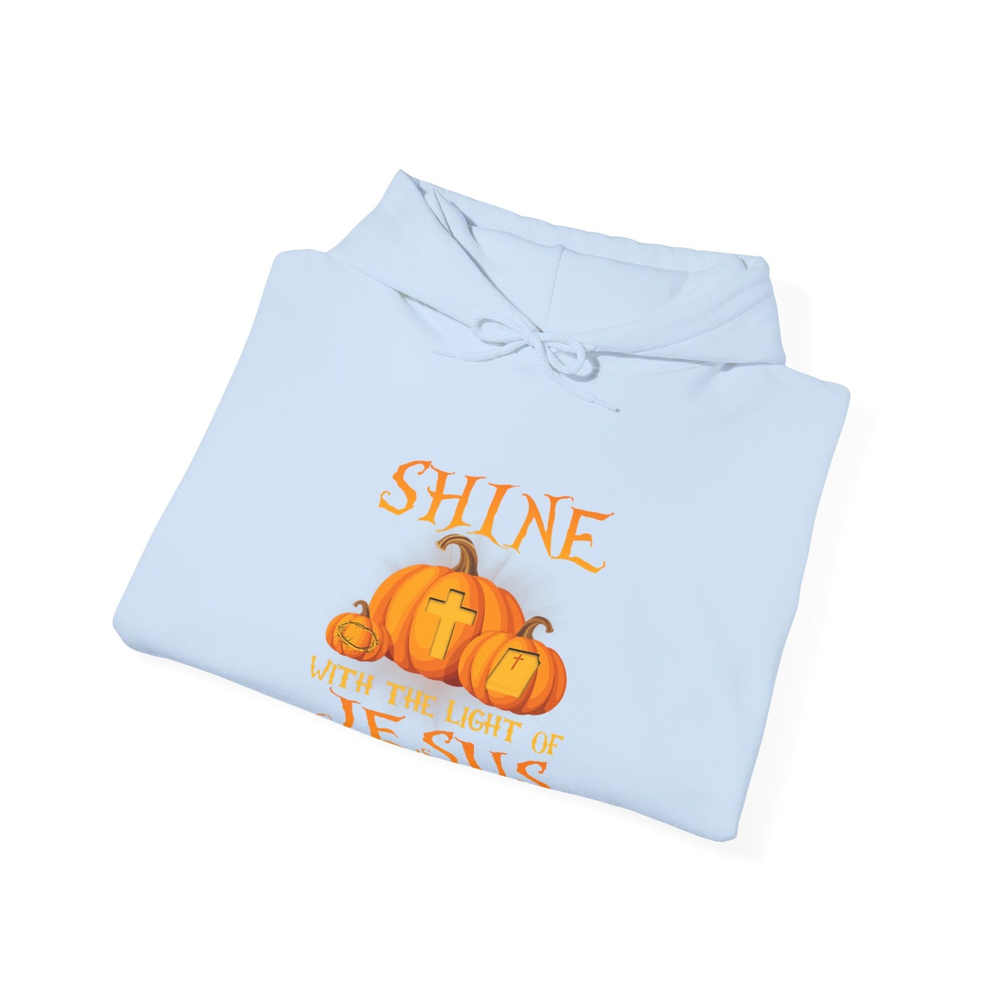 Shine in Jesus Pumpkin Sweatshirt | Fall Apparel, Christian Gift, Unisex Hoodie, Autumn Fashion, Thanksgiving Sweatshirt