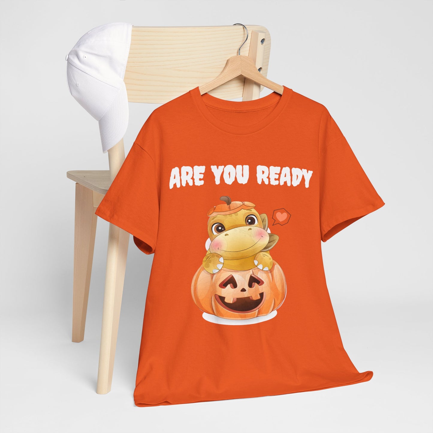 Cute Halloween Frog Tee | Unisex Heavy Cotton Shirt, Fall Fashion, Pumpkin Lovers, Spooky Season, Gift for Kids