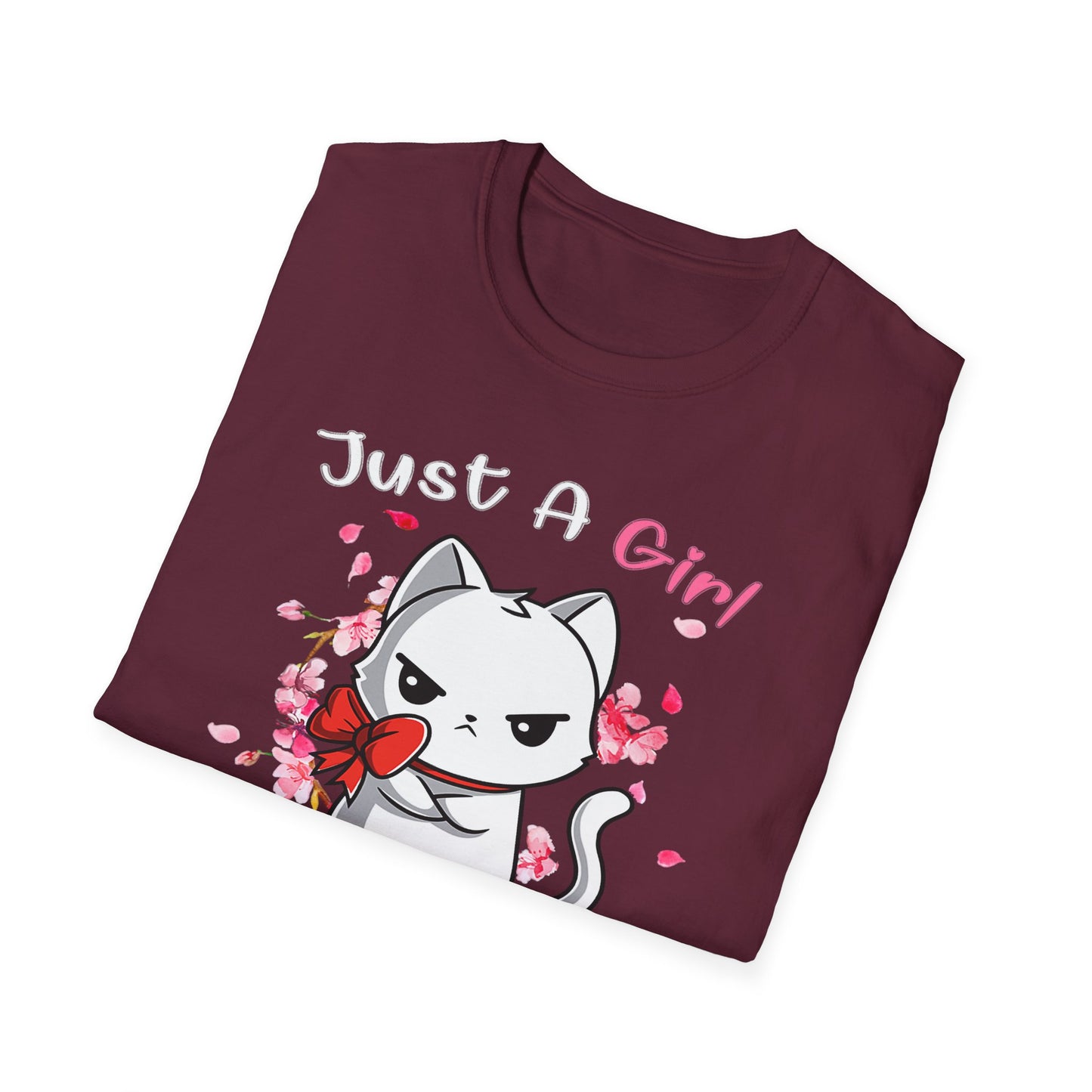Cute Kittens Graphic Tee, Unisex Softstyle T-Shirt for Cat Lovers, Gift for Birthdays, Valentine's Day, Casual Wear, Animal Lovers