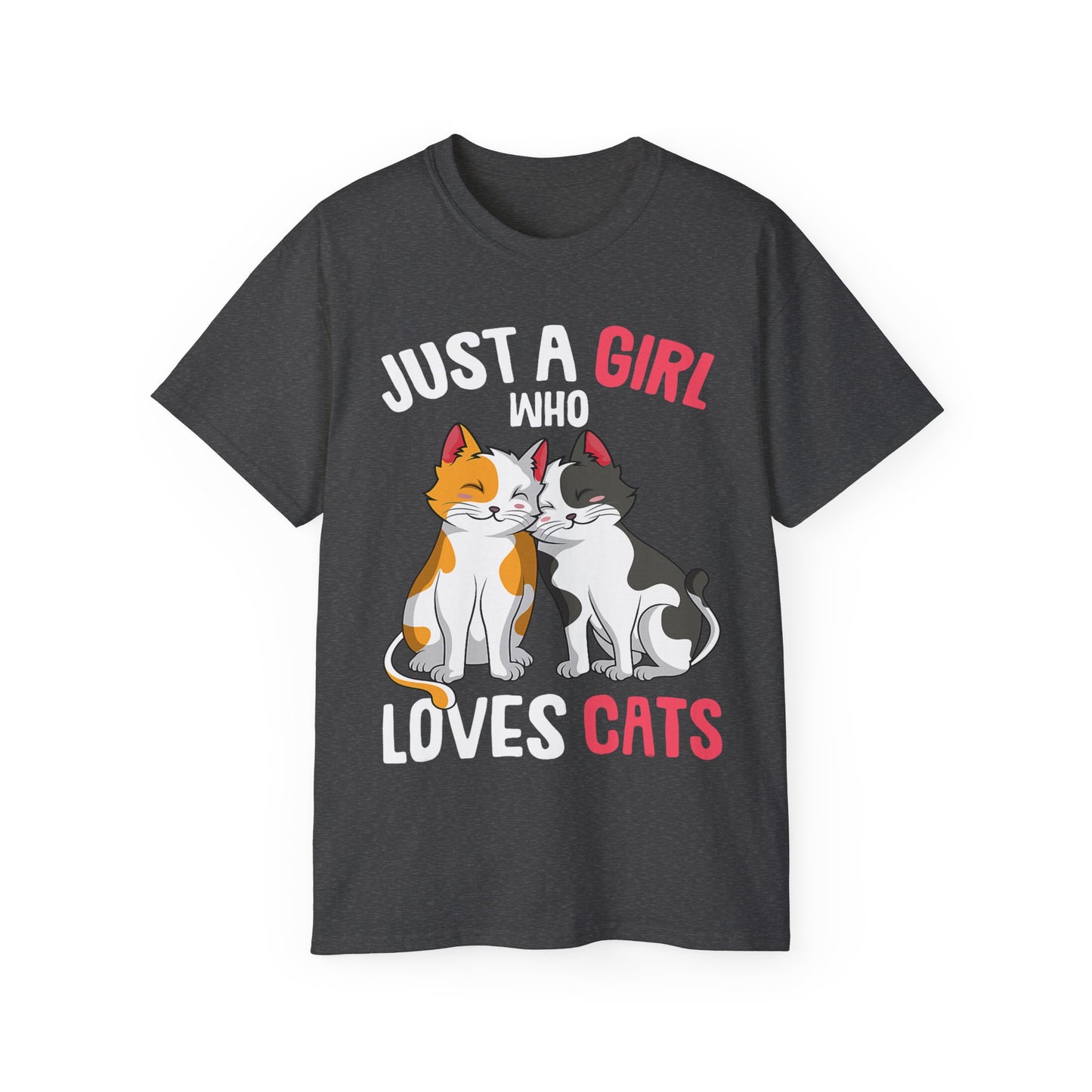 Cute Cat Girls Unisex Tee, Perfect for Cat Lovers, Gift for Her, Birthday Shirt, Animal Lover Tee