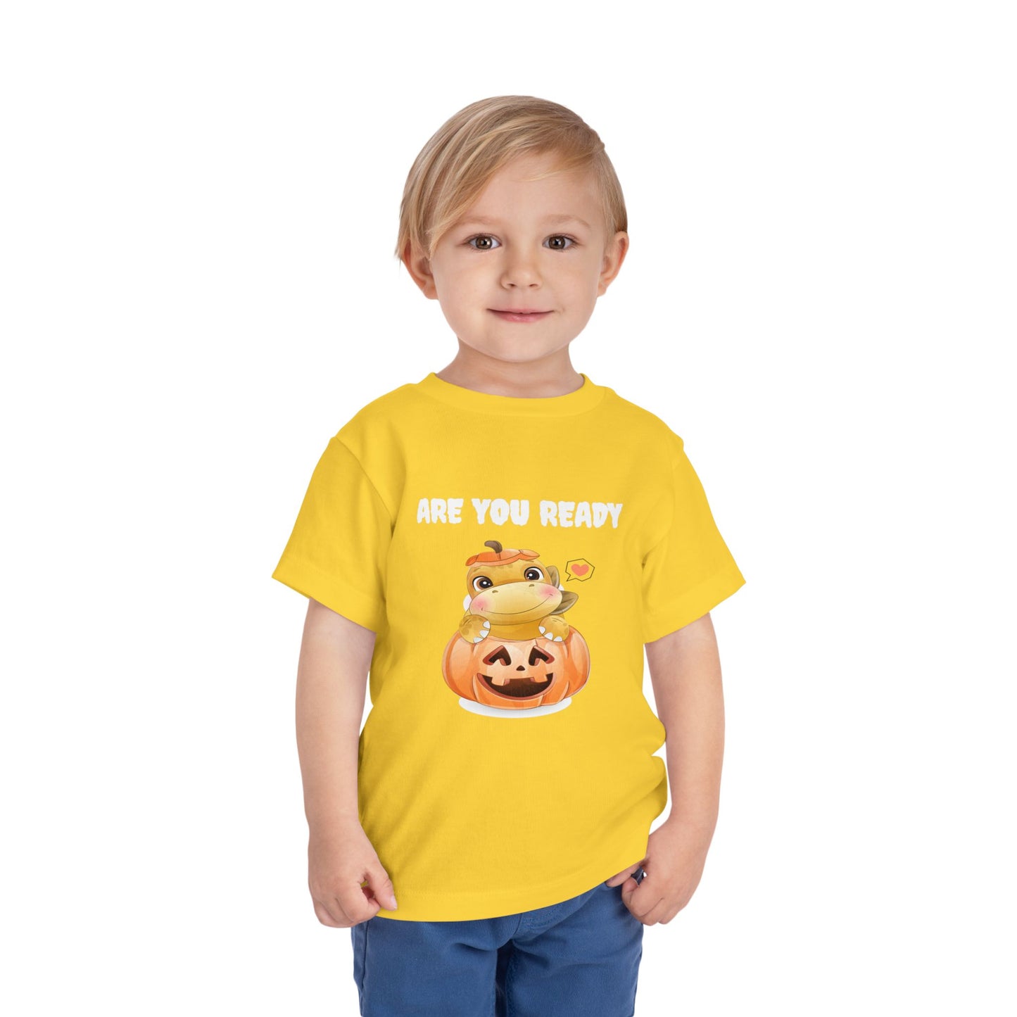 Adorable Pumpkin Frog Toddler Tee - Cute T-Shirt for Halloween, Fall Celebrations, Kids' Parties, Seasonal Dress-Up