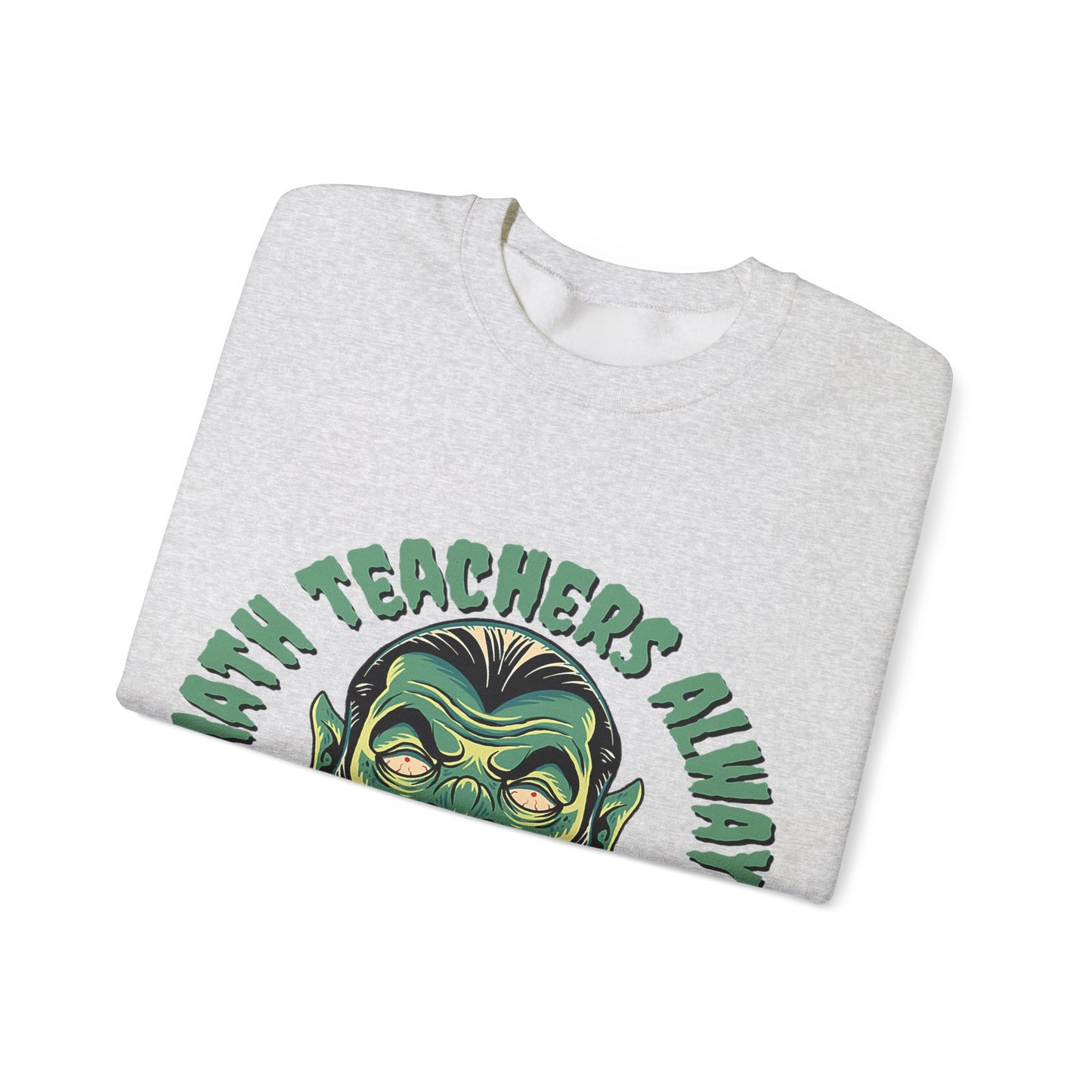 Halloween Count Dracula Sweatshirt, Unisex Crewneck for Teachers, Spooky Gift Idea, Fall Fashion, Halloween Costume