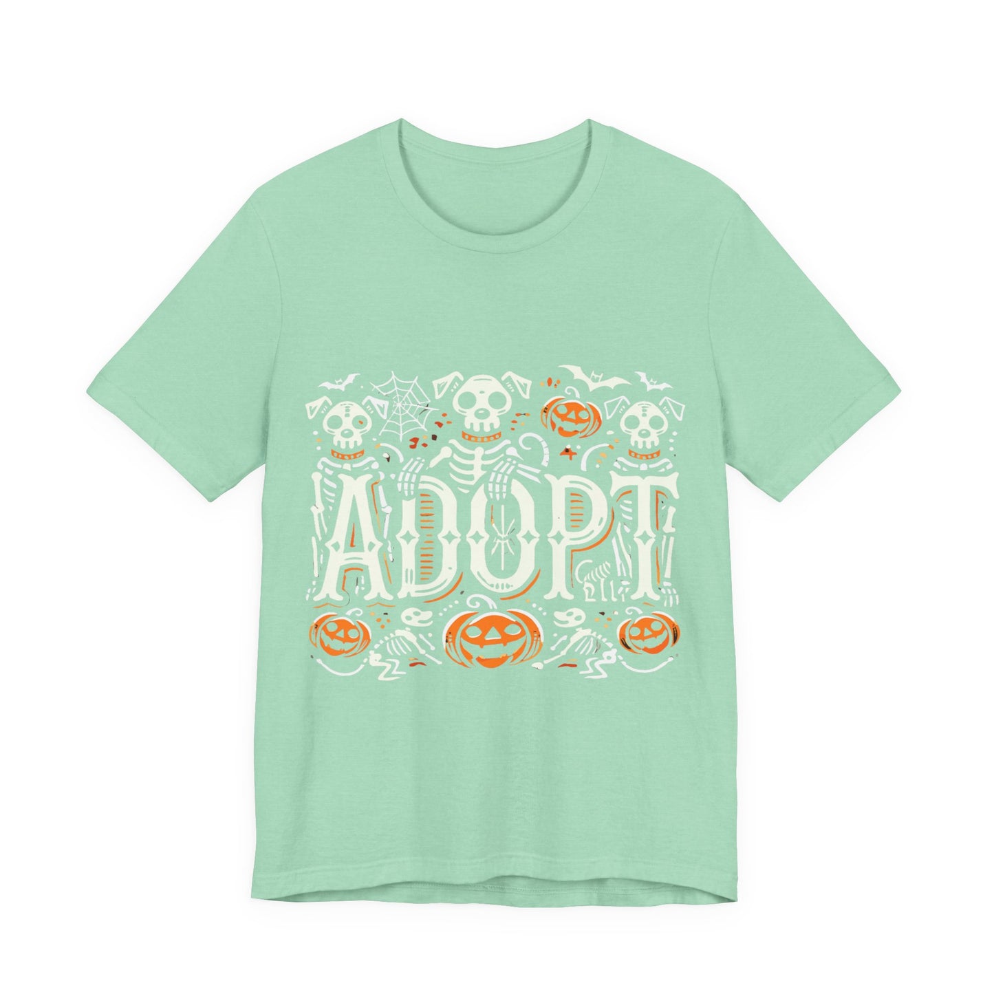 Pumpkin-Themed Adoption Awareness Tee, Perfect for Halloween, Dog Lovers, Pet Advocates, Animal Rescue Fundraisers, Fall Celebrations