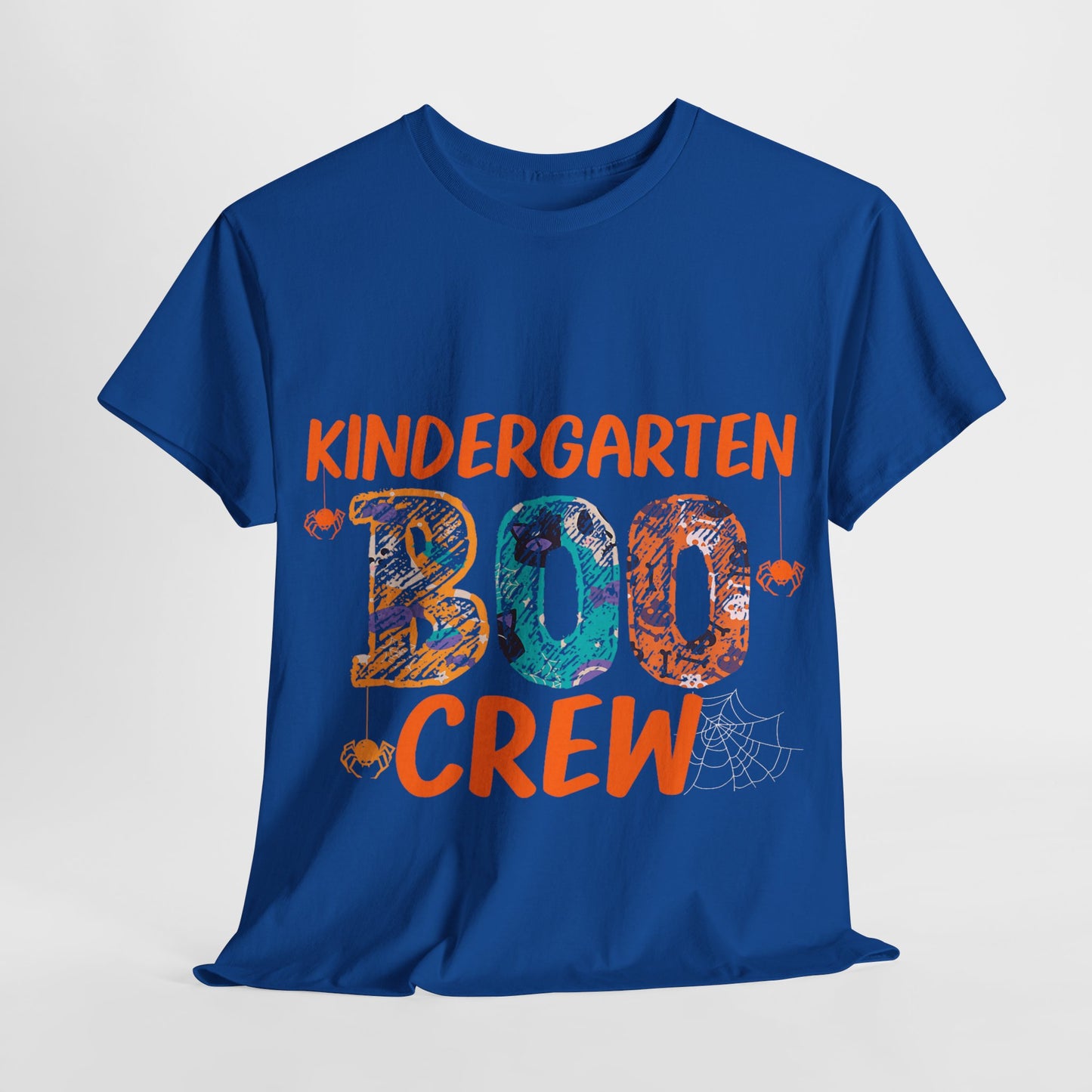 Kindergarten Boo Crew Tee, Unisex Cotton T-Shirt for Teachers, Class Parties, Halloween Costume, Fun School Spirit Wear, Gift for Kids