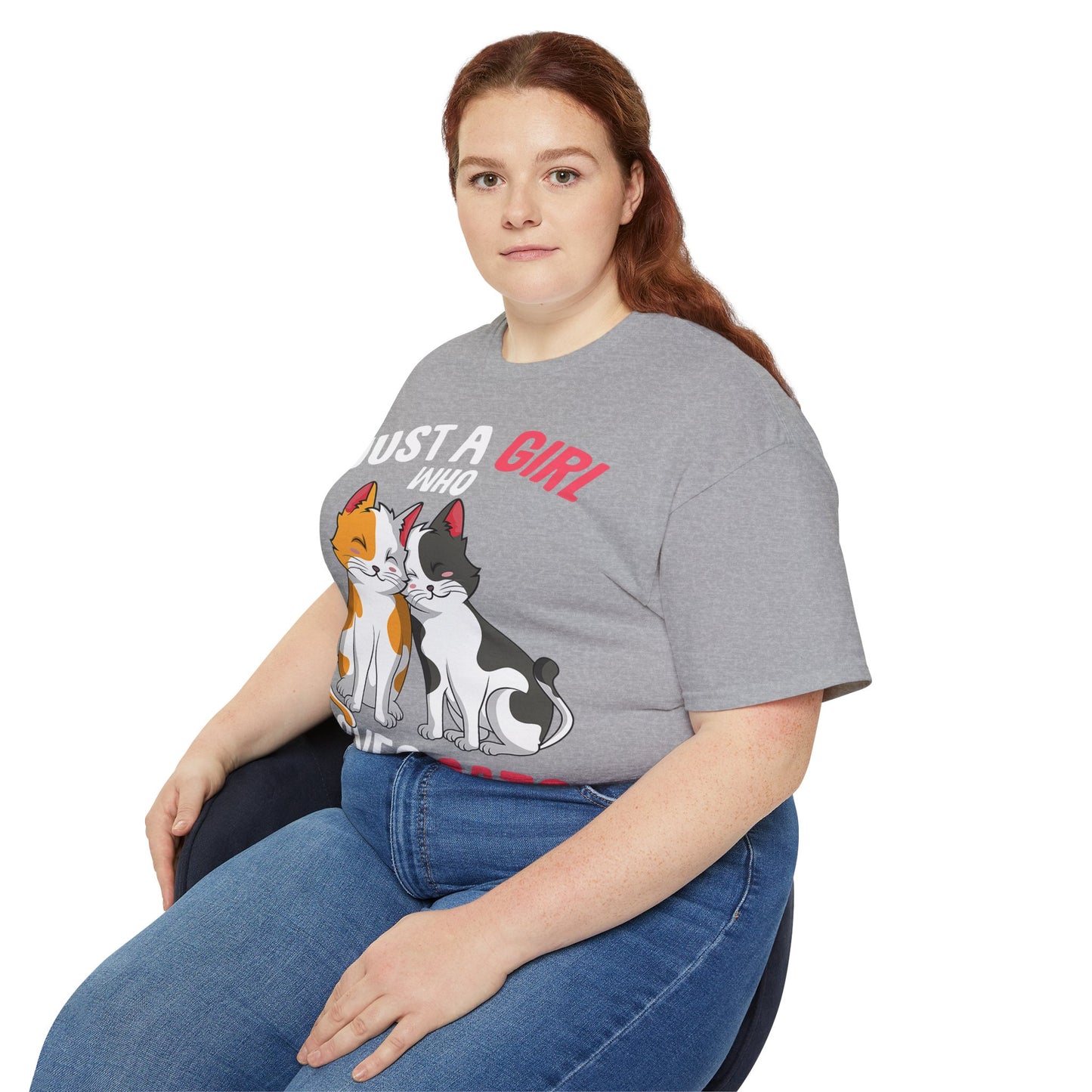 Cute Cat Girls Unisex Tee, Perfect for Cat Lovers, Gift for Her, Birthday Shirt, Animal Lover Tee