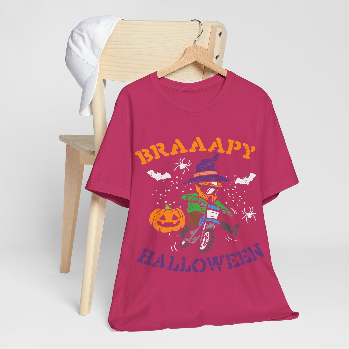 Halloween Themed Unisex Jersey Tee - Spooky Fun for Kids & Adults, Party Shirt, Trick or Treat Wear, October Celebration, Fall Festivities