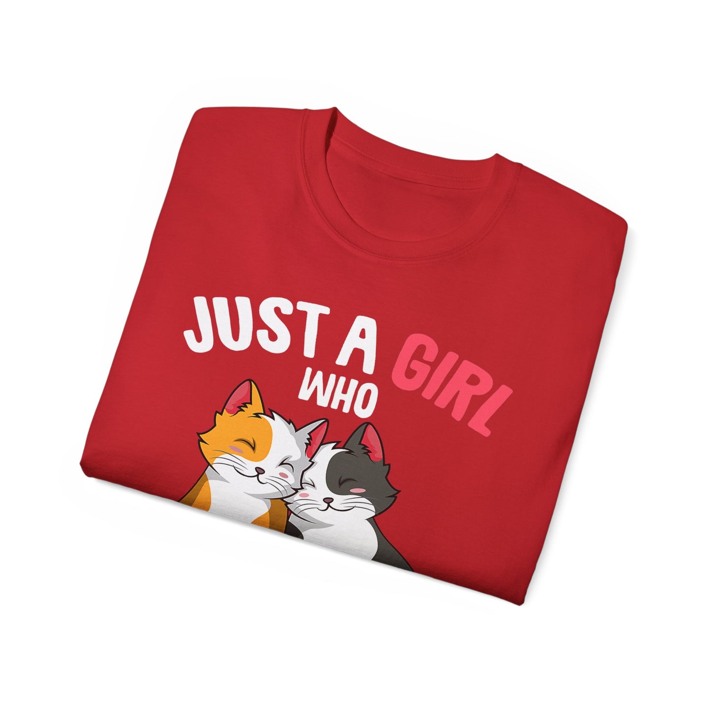 Cute Cat Girls Unisex Tee, Perfect for Cat Lovers, Gift for Her, Birthday Shirt, Animal Lover Tee