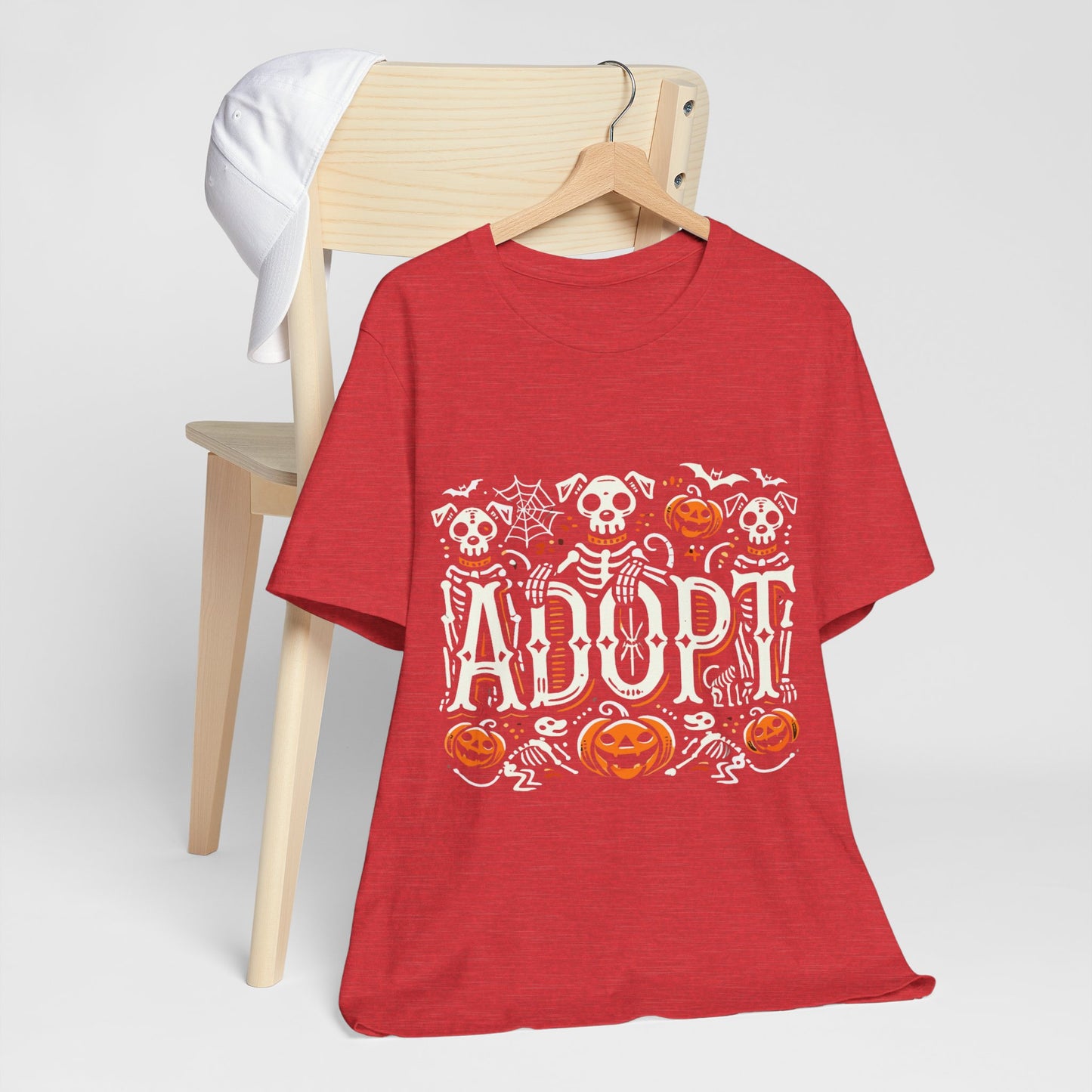 Pumpkin-Themed Adoption Awareness Tee, Perfect for Halloween, Dog Lovers, Pet Advocates, Animal Rescue Fundraisers, Fall Celebrations