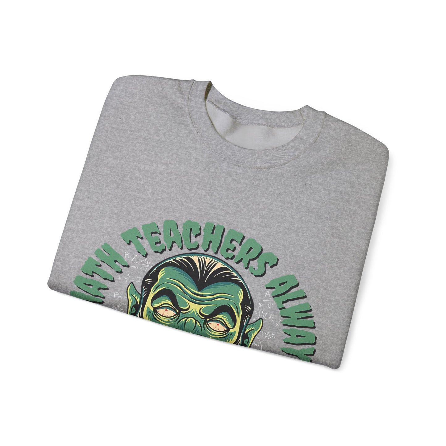 Halloween Count Dracula Sweatshirt, Unisex Crewneck for Teachers, Spooky Gift Idea, Fall Fashion, Halloween Costume