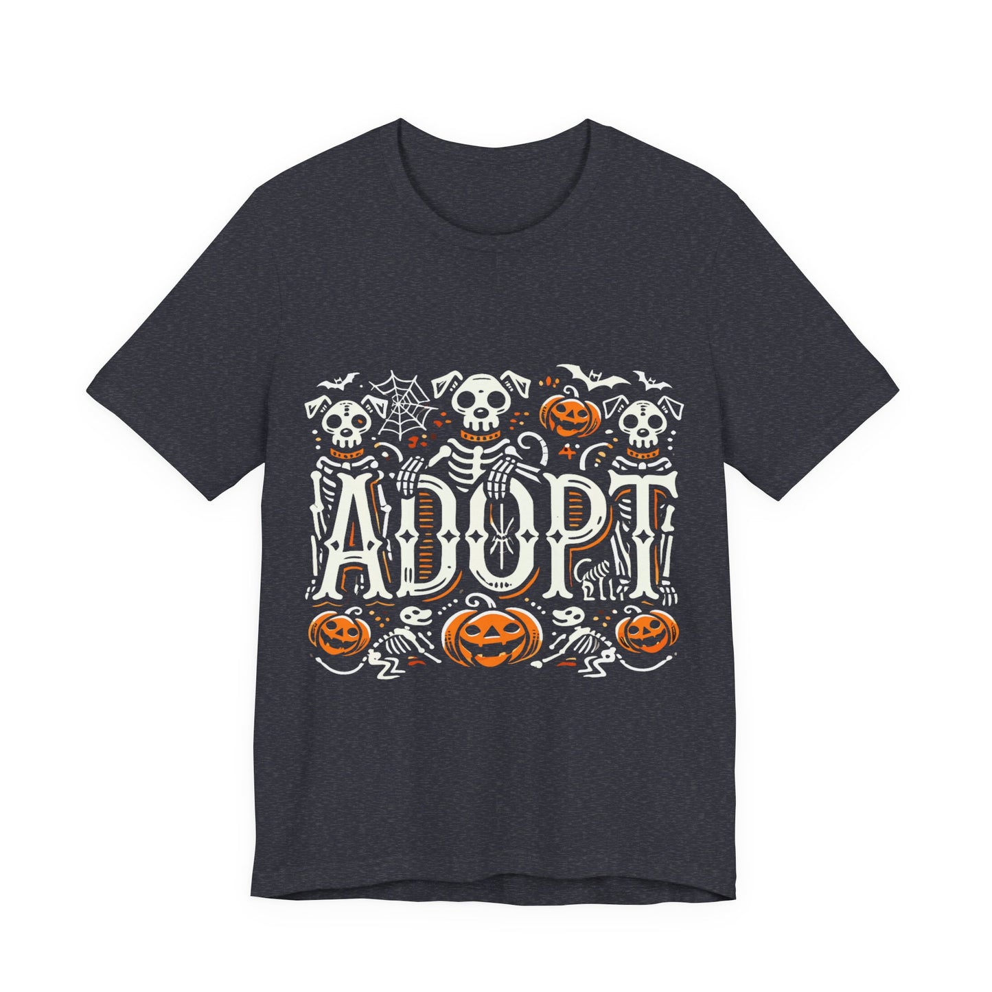 Pumpkin-Themed Adoption Awareness Tee, Perfect for Halloween, Dog Lovers, Pet Advocates, Animal Rescue Fundraisers, Fall Celebrations