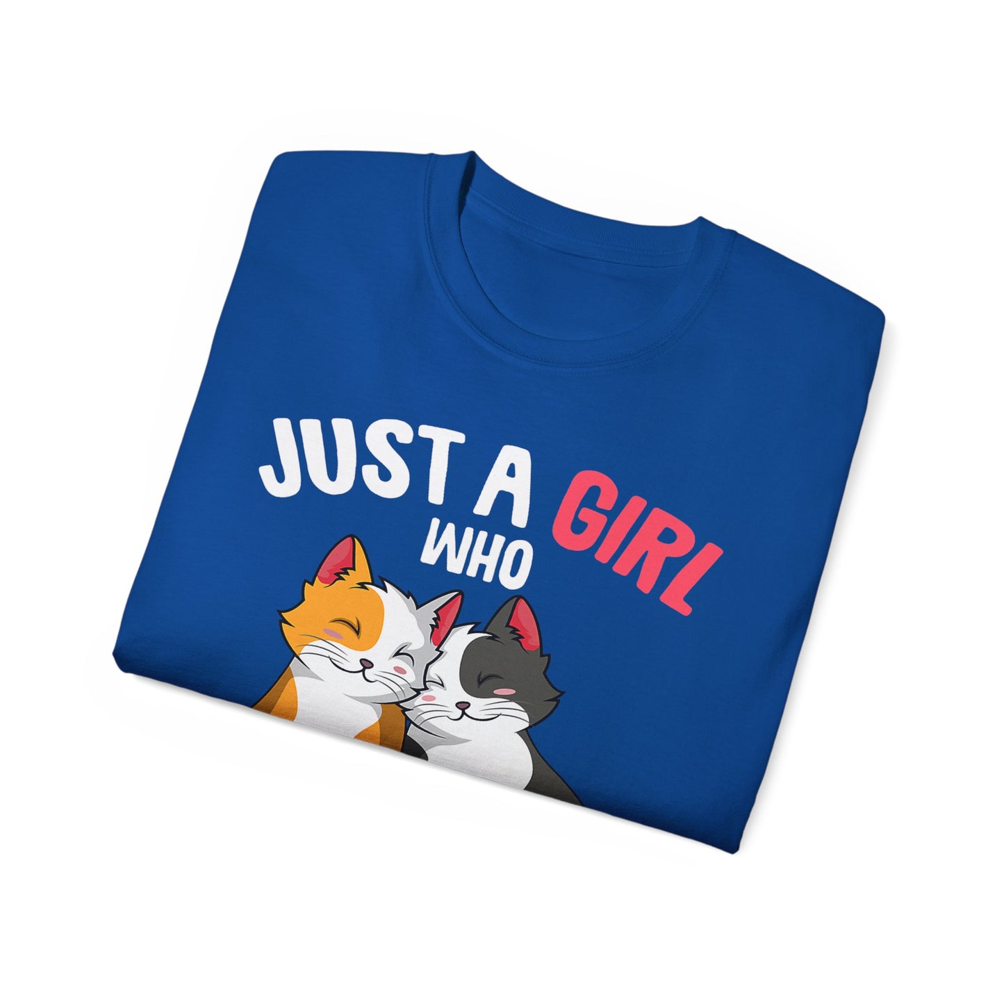 Cute Cat Girls Unisex Tee, Perfect for Cat Lovers, Gift for Her, Birthday Shirt, Animal Lover Tee