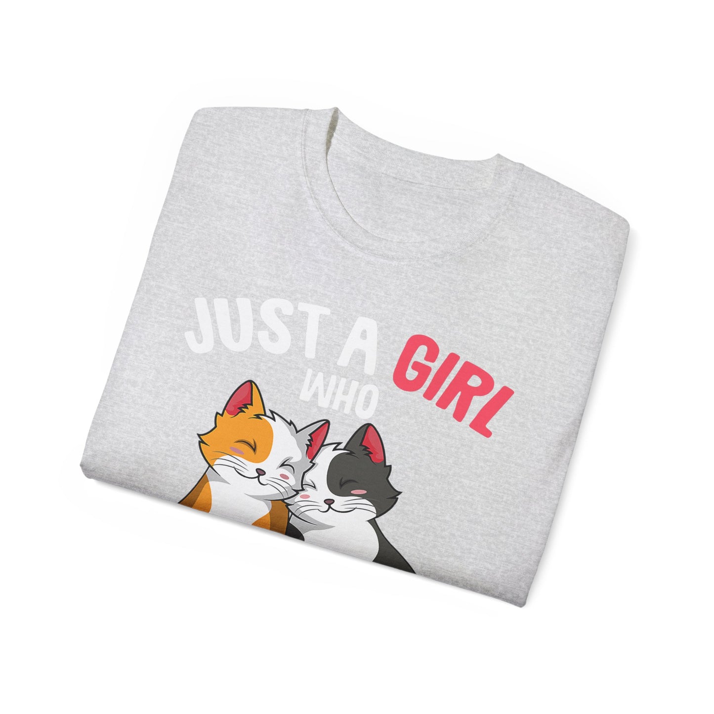 Cute Cat Girls Unisex Tee, Perfect for Cat Lovers, Gift for Her, Birthday Shirt, Animal Lover Tee