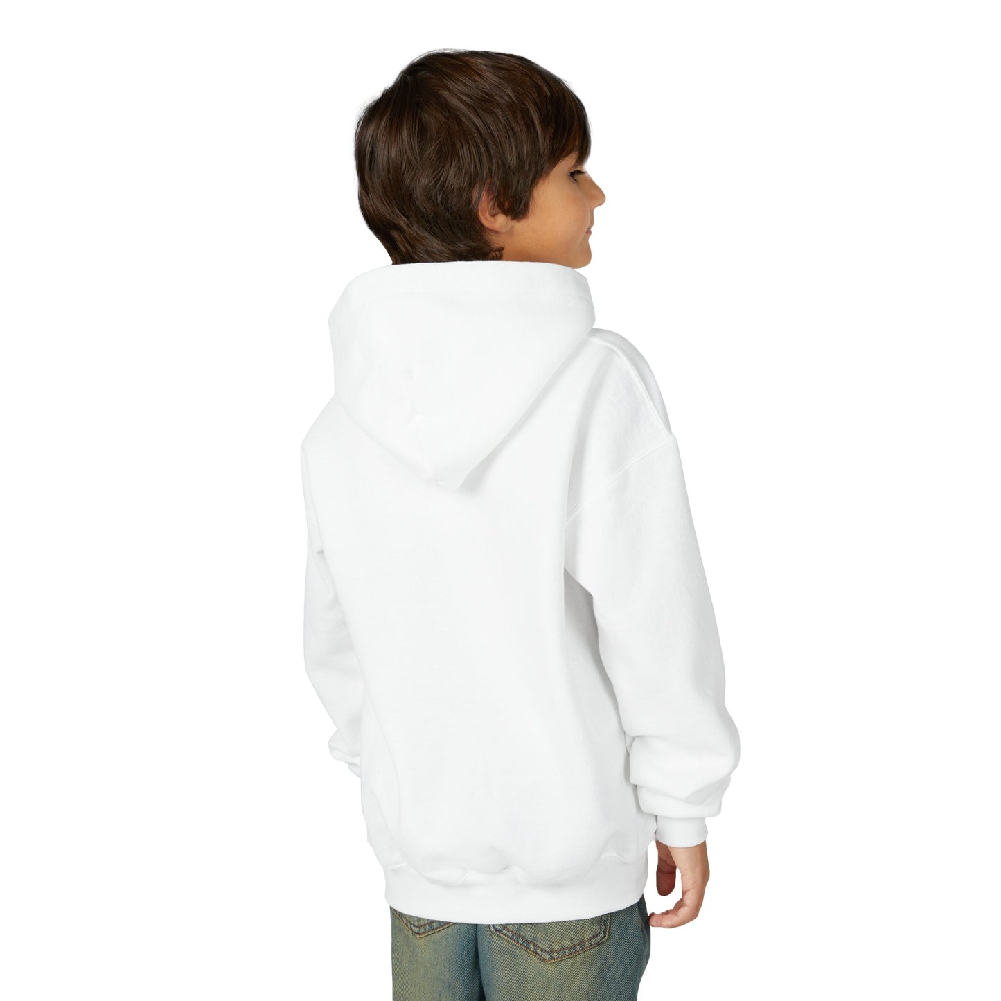 Youth Hooded Sweatshirt - Everyone is Welcome Here, Rainbow Sweatshirt, Cozy Pullover, Inclusive Gift, Kids Hoodie, LGBTQ+ Apparel