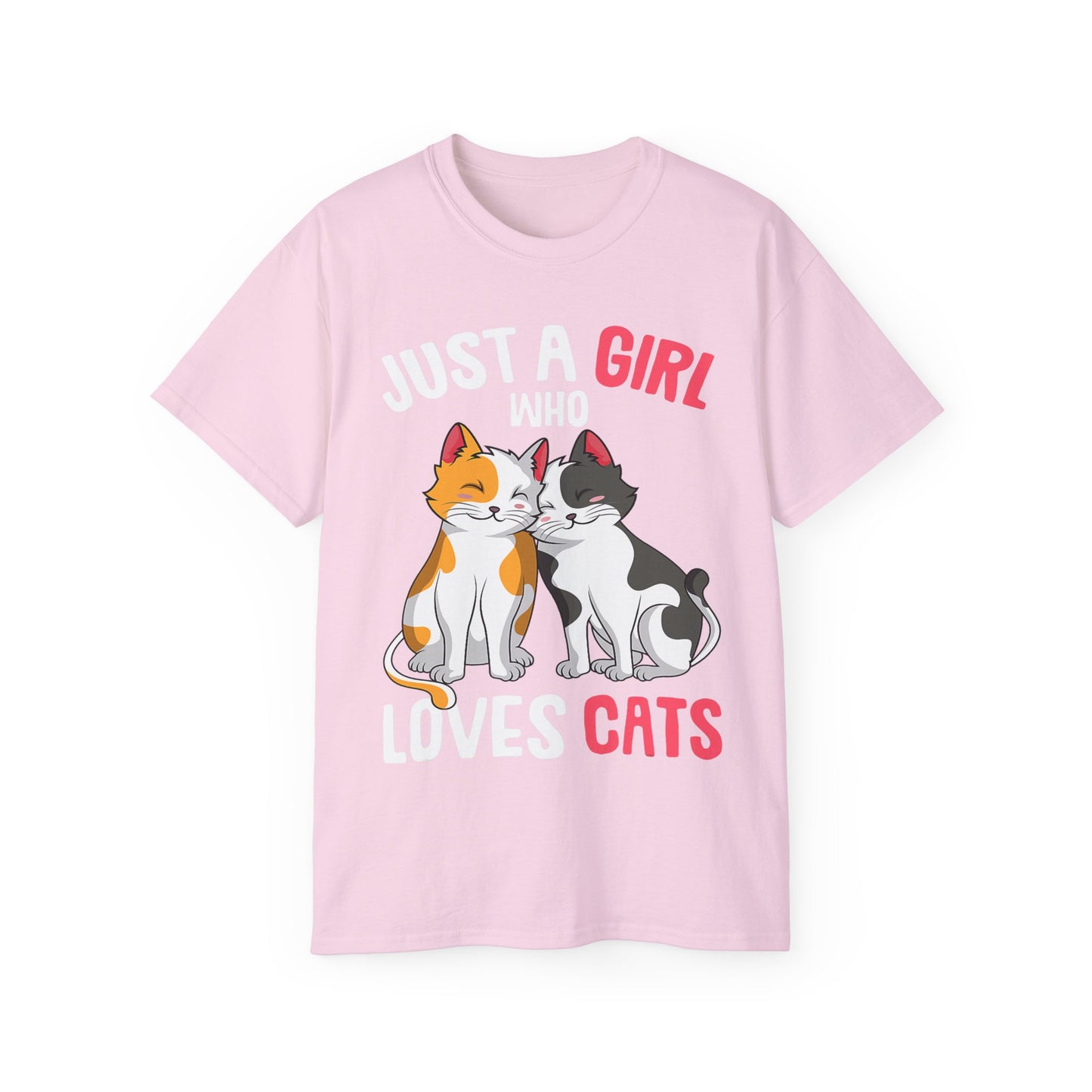 Cute Cat Girls Unisex Tee, Perfect for Cat Lovers, Gift for Her, Birthday Shirt, Animal Lover Tee