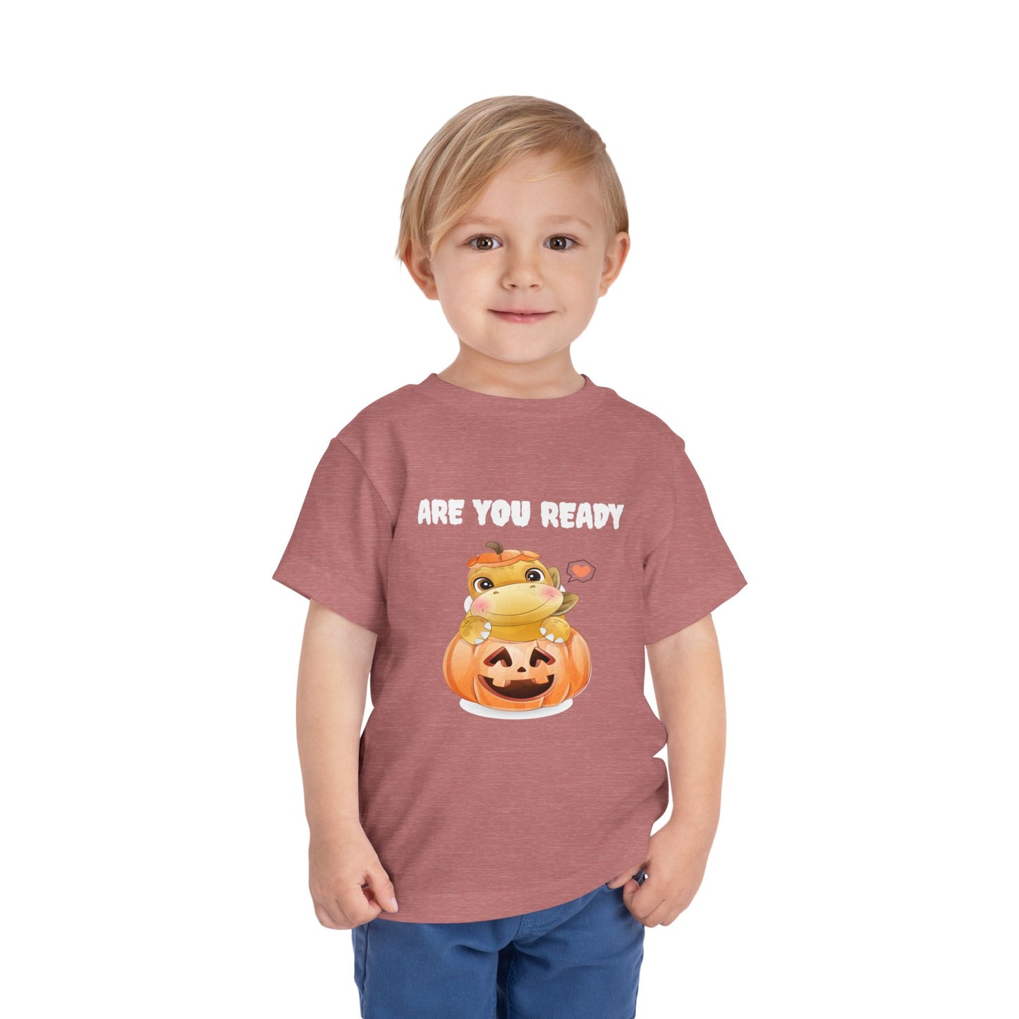 Adorable Pumpkin Frog Toddler Tee - Cute T-Shirt for Halloween, Fall Celebrations, Kids' Parties, Seasonal Dress-Up