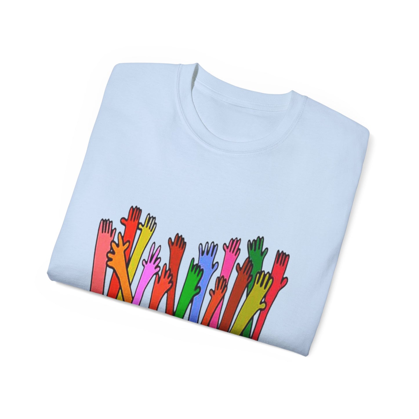 Inclusive Vibes Tee, Everyone is Welcome Here T-Shirt, Unity Tee, Proud Ally Shirt, Colorful Art Tee, Comfortable Cotton T-Shirt