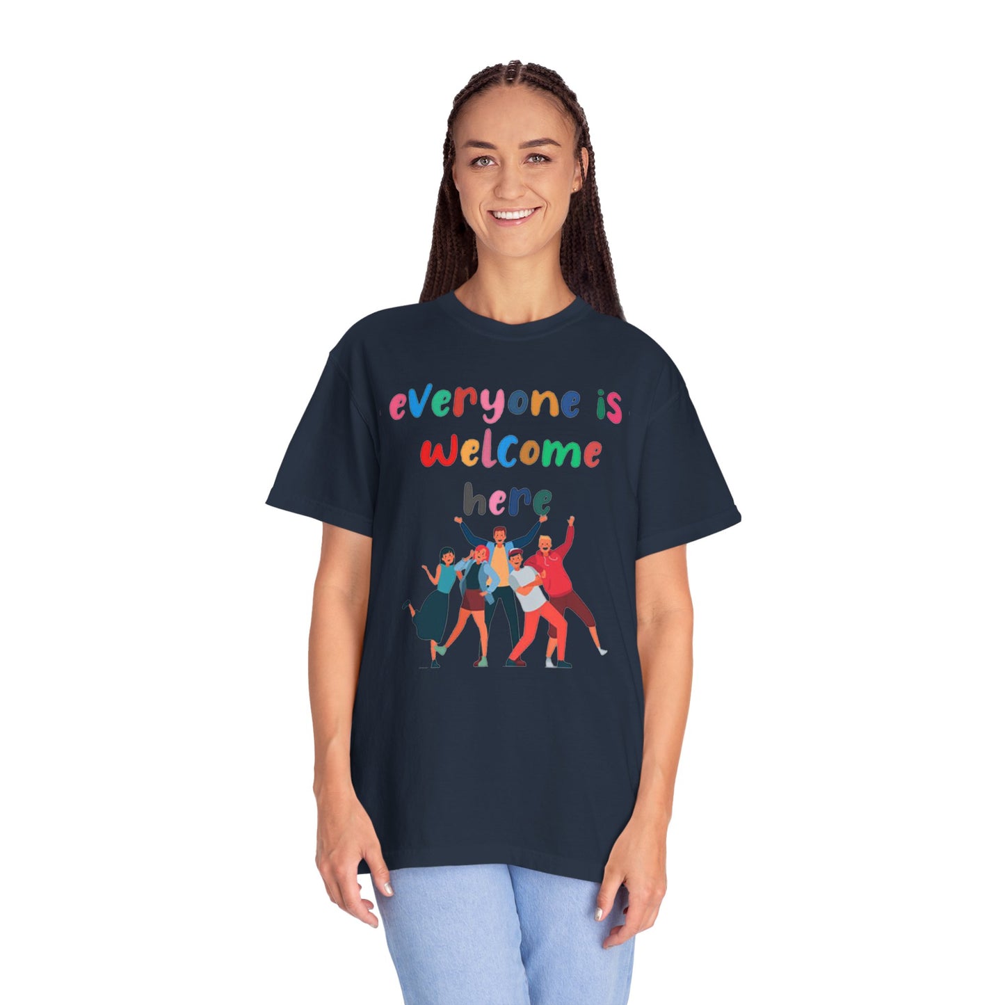 Inclusive Welcoming T-Shirt, Unisex Graphic Tee, Rainbow Pride Shirt, LGBTQ+ Apparel, Equality Fashion, Casual Summer Top