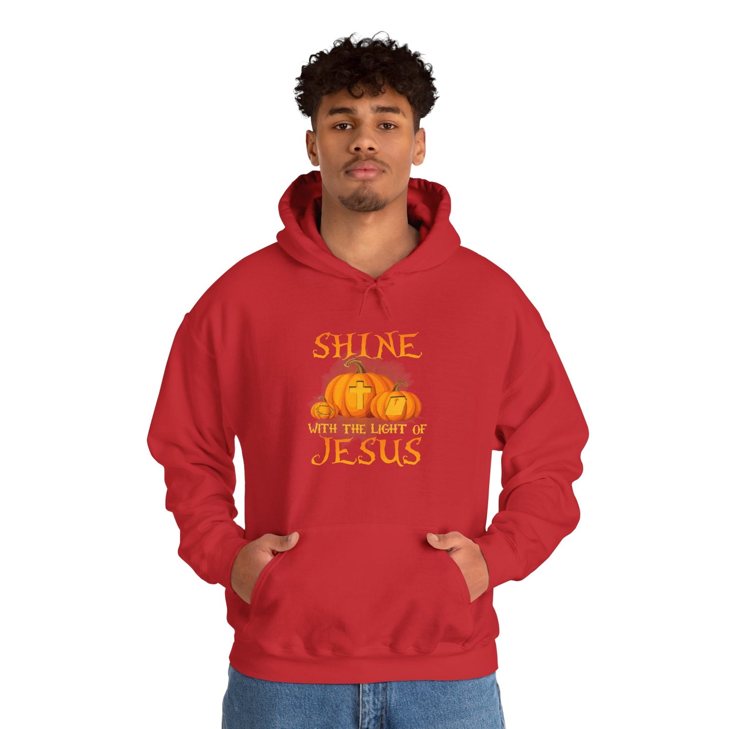 Shine in Jesus Pumpkin Sweatshirt | Fall Apparel, Christian Gift, Unisex Hoodie, Autumn Fashion, Thanksgiving Sweatshirt
