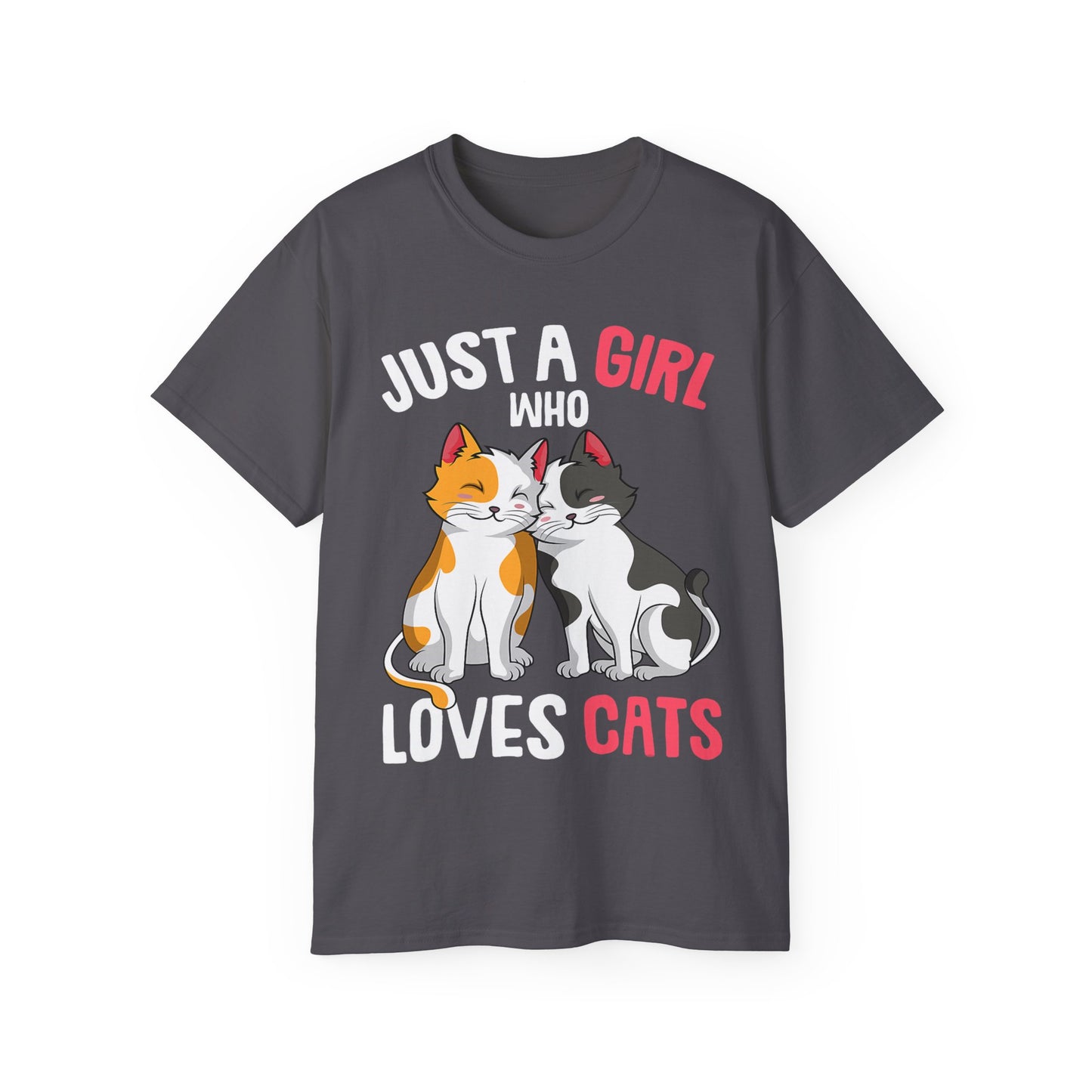 Cute Cat Girls Unisex Tee, Perfect for Cat Lovers, Gift for Her, Birthday Shirt, Animal Lover Tee