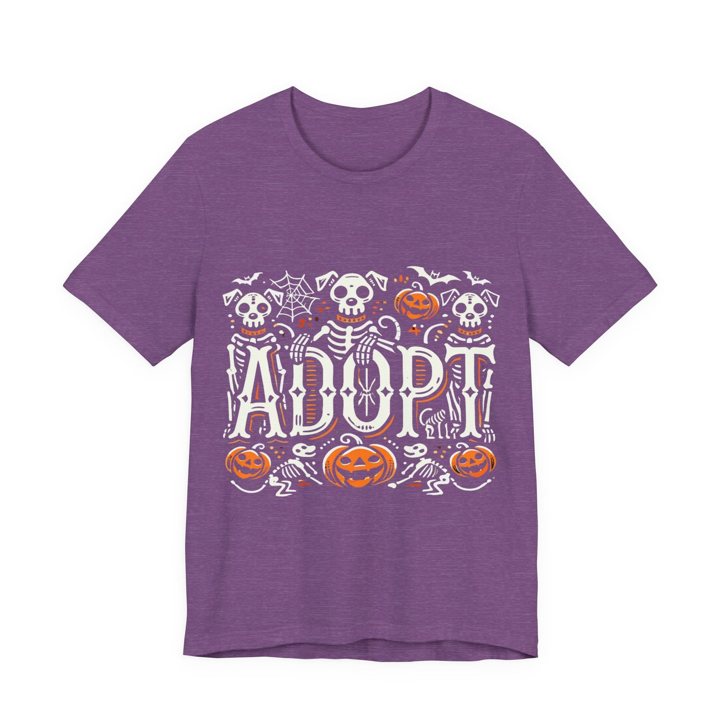 Pumpkin-Themed Adoption Awareness Tee, Perfect for Halloween, Dog Lovers, Pet Advocates, Animal Rescue Fundraisers, Fall Celebrations
