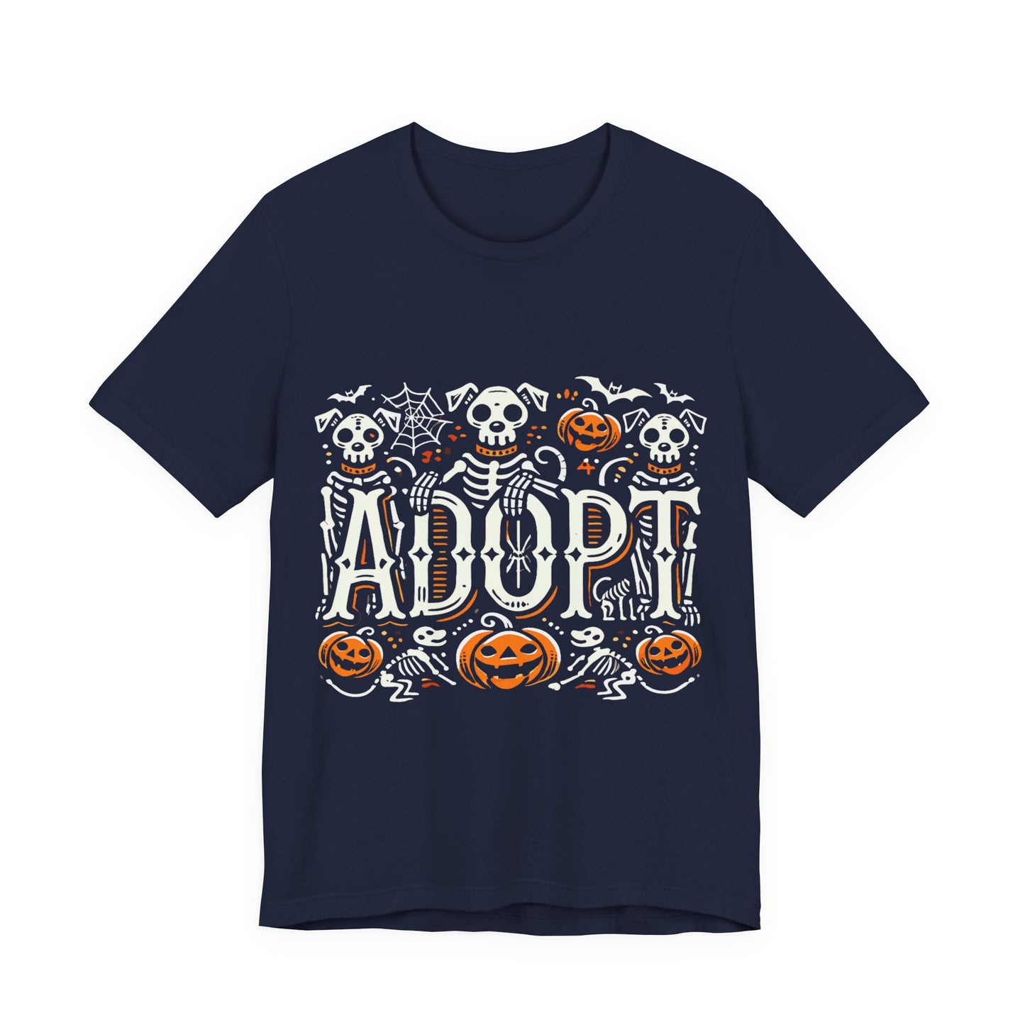 Pumpkin-Themed Adoption Awareness Tee, Perfect for Halloween, Dog Lovers, Pet Advocates, Animal Rescue Fundraisers, Fall Celebrations