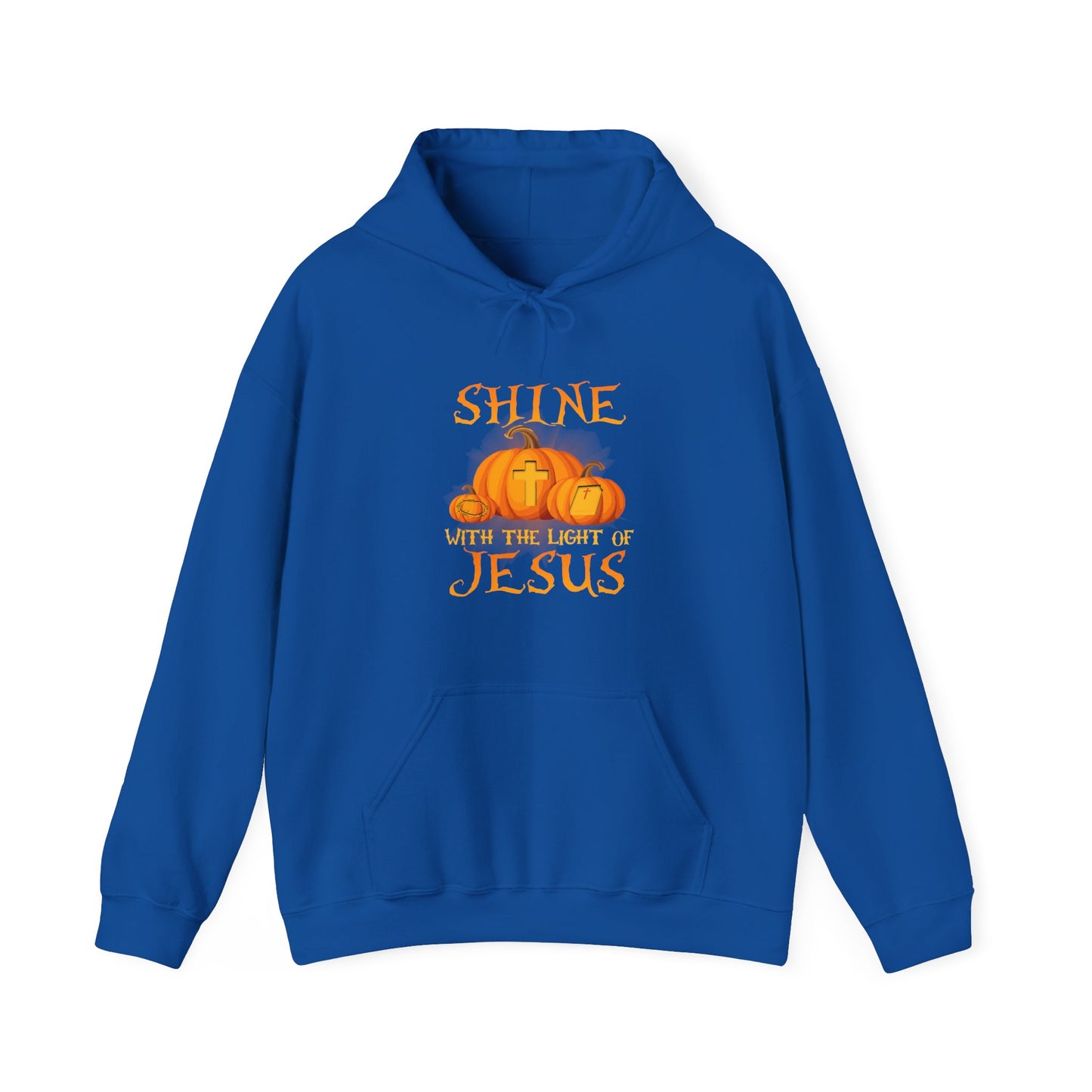 Shine in Jesus Pumpkin Sweatshirt | Fall Apparel, Christian Gift, Unisex Hoodie, Autumn Fashion, Thanksgiving Sweatshirt