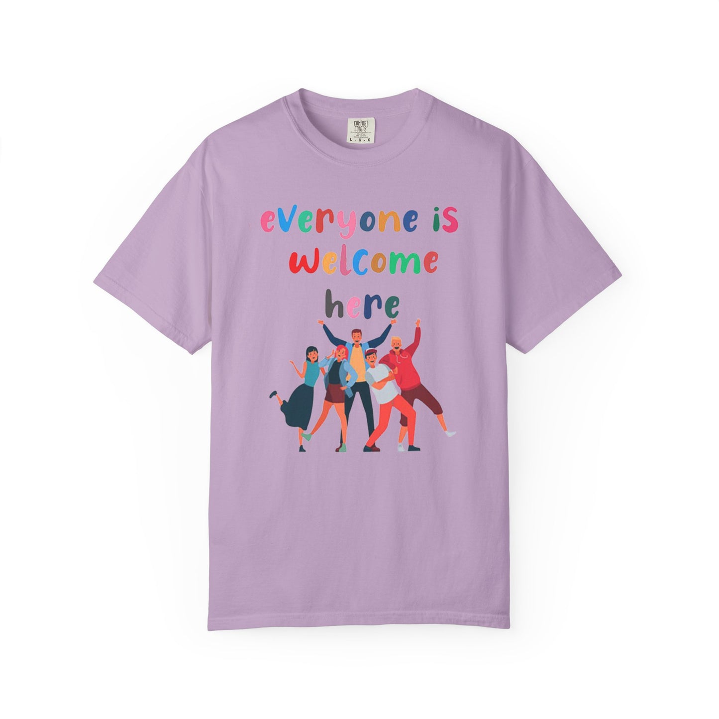 Inclusive Welcoming T-Shirt, Unisex Graphic Tee, Rainbow Pride Shirt, LGBTQ+ Apparel, Equality Fashion, Casual Summer Top