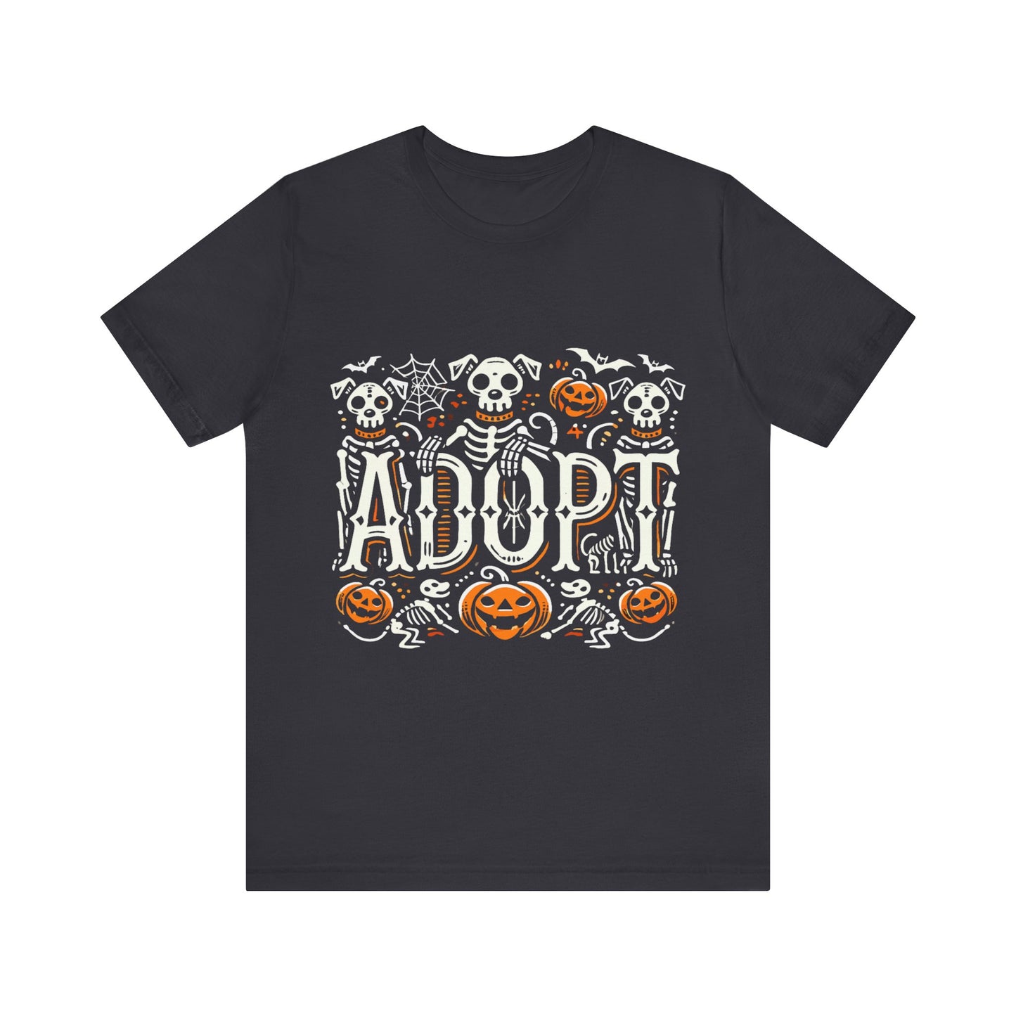 Pumpkin-Themed Adoption Awareness Tee, Perfect for Halloween, Dog Lovers, Pet Advocates, Animal Rescue Fundraisers, Fall Celebrations