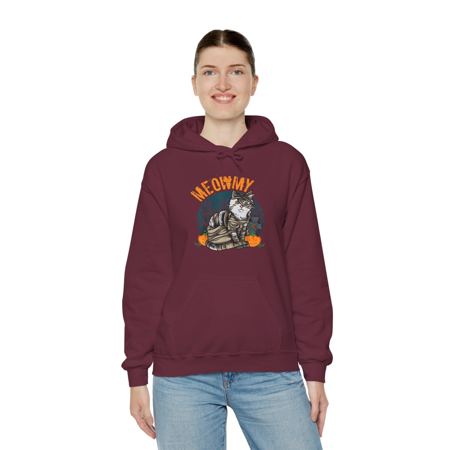 Cozy Cat-Themed Unisex Hoodie - Perfect for Cat Lovers, Fall Fashion, Halloween, Gift Idea, Casual Wear