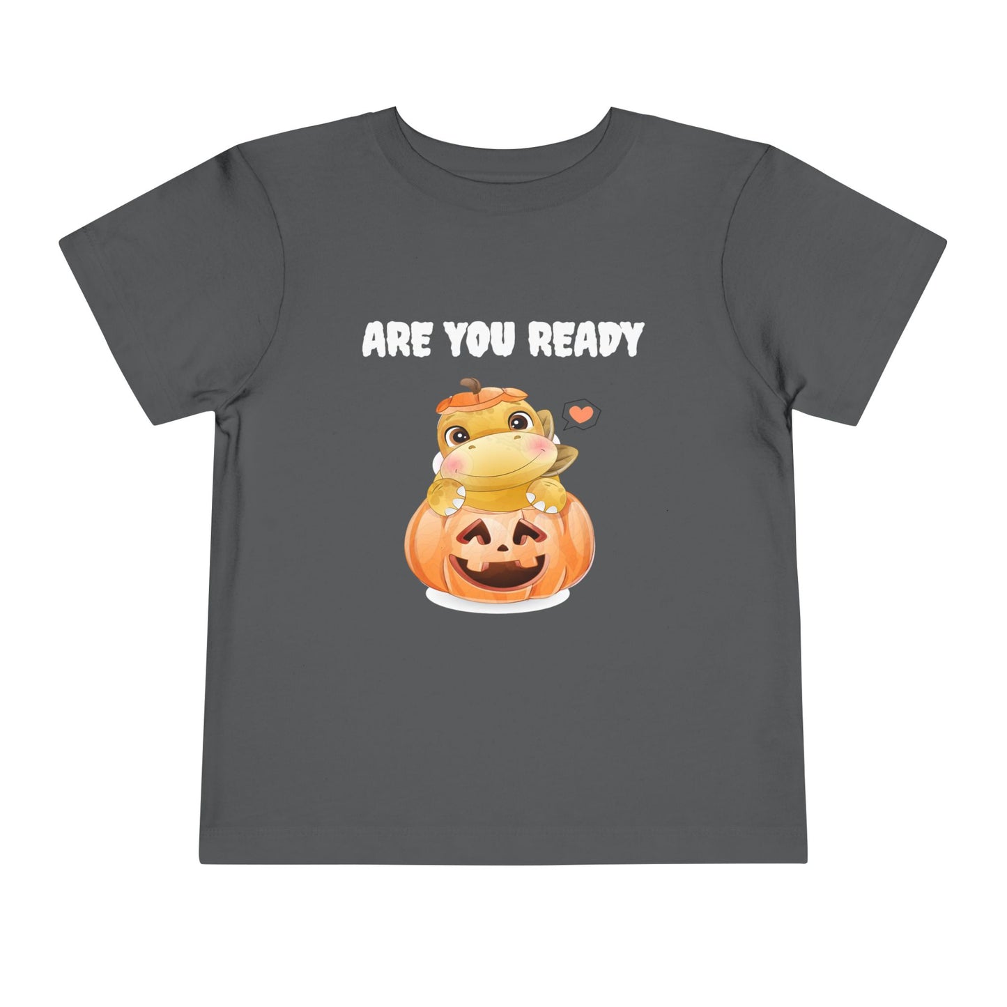 Adorable Pumpkin Frog Toddler Tee - Cute T-Shirt for Halloween, Fall Celebrations, Kids' Parties, Seasonal Dress-Up