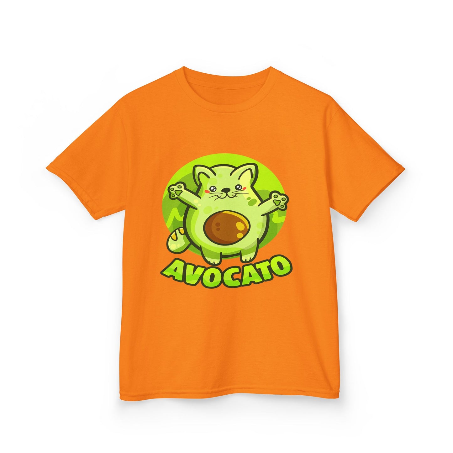 Cute Avocado Cat Kids Tee, Fun T-Shirt for Kids, Avocado Lover Gift, Playful Graphic Shirt, Birthday Party Outfit