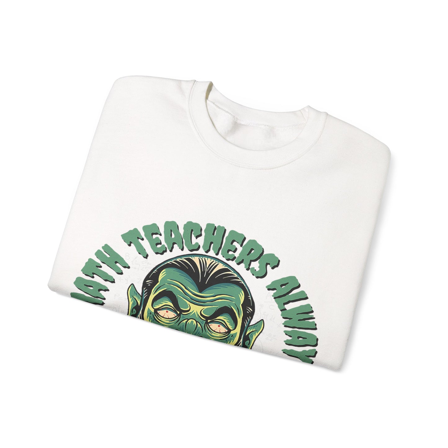 Halloween Count Dracula Sweatshirt, Unisex Crewneck for Teachers, Spooky Gift Idea, Fall Fashion, Halloween Costume
