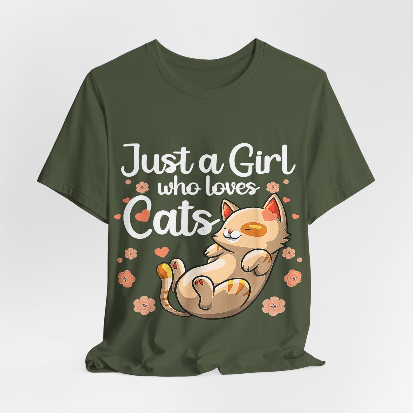 Adorable Cat Graphic Tee, Cute Cat Shirt, Gift for Cat Lovers, Pet Lovers Apparel, Casual Unisex Tee, Fun Animal T-shirt