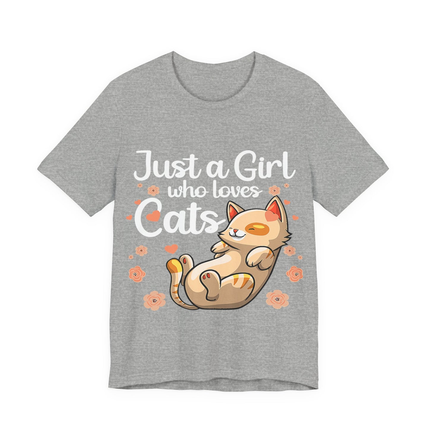 Adorable Cat Graphic Tee, Cute Cat Shirt, Gift for Cat Lovers, Pet Lovers Apparel, Casual Unisex Tee, Fun Animal T-shirt