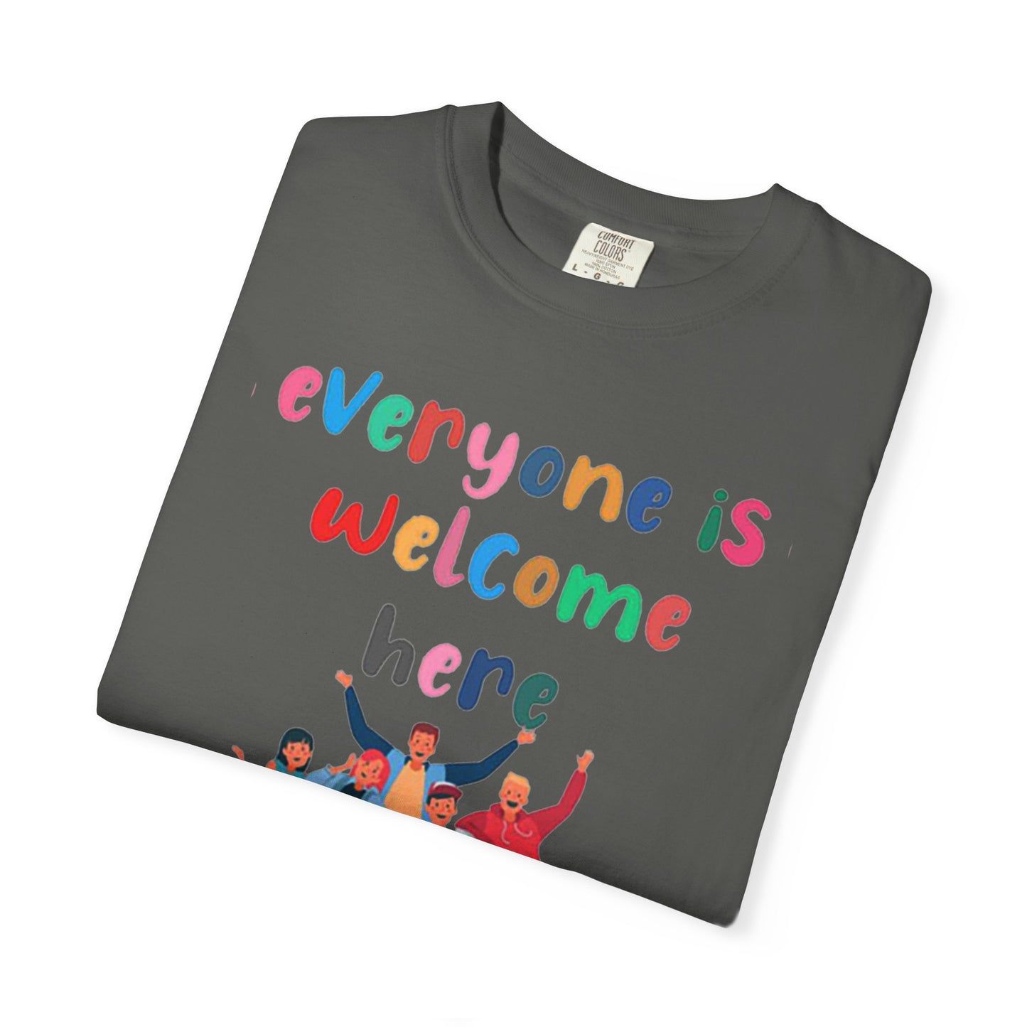 Inclusive Welcoming T-Shirt, Unisex Graphic Tee, Rainbow Pride Shirt, LGBTQ+ Apparel, Equality Fashion, Casual Summer Top