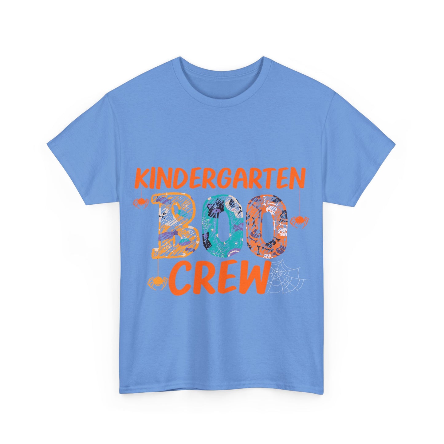 Kindergarten Boo Crew Tee, Unisex Cotton T-Shirt for Teachers, Class Parties, Halloween Costume, Fun School Spirit Wear, Gift for Kids