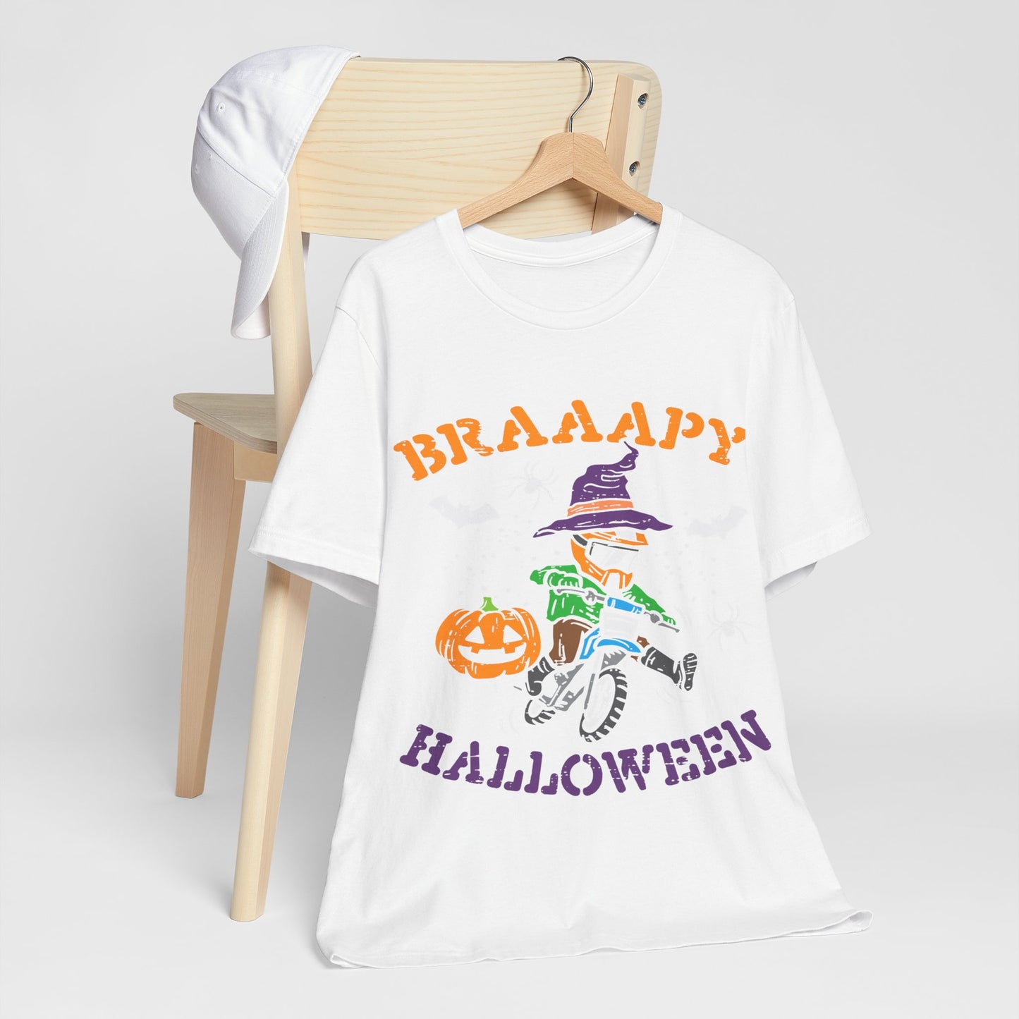 Halloween Themed Unisex Jersey Tee - Spooky Fun for Kids & Adults, Party Shirt, Trick or Treat Wear, October Celebration, Fall Festivities
