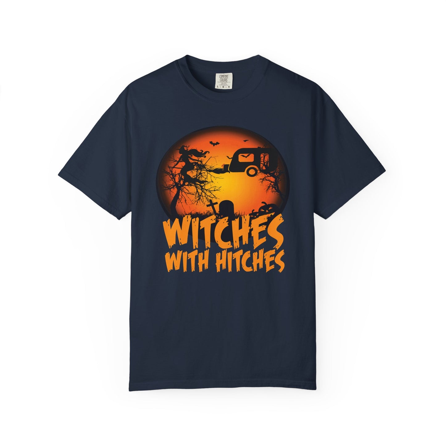 Witches with Hitches Unisex T-shirt | Halloween Apparel, Witchy Vibes, Casual Wear, Gift for Her, Festival T-shirt, Cozy Style
